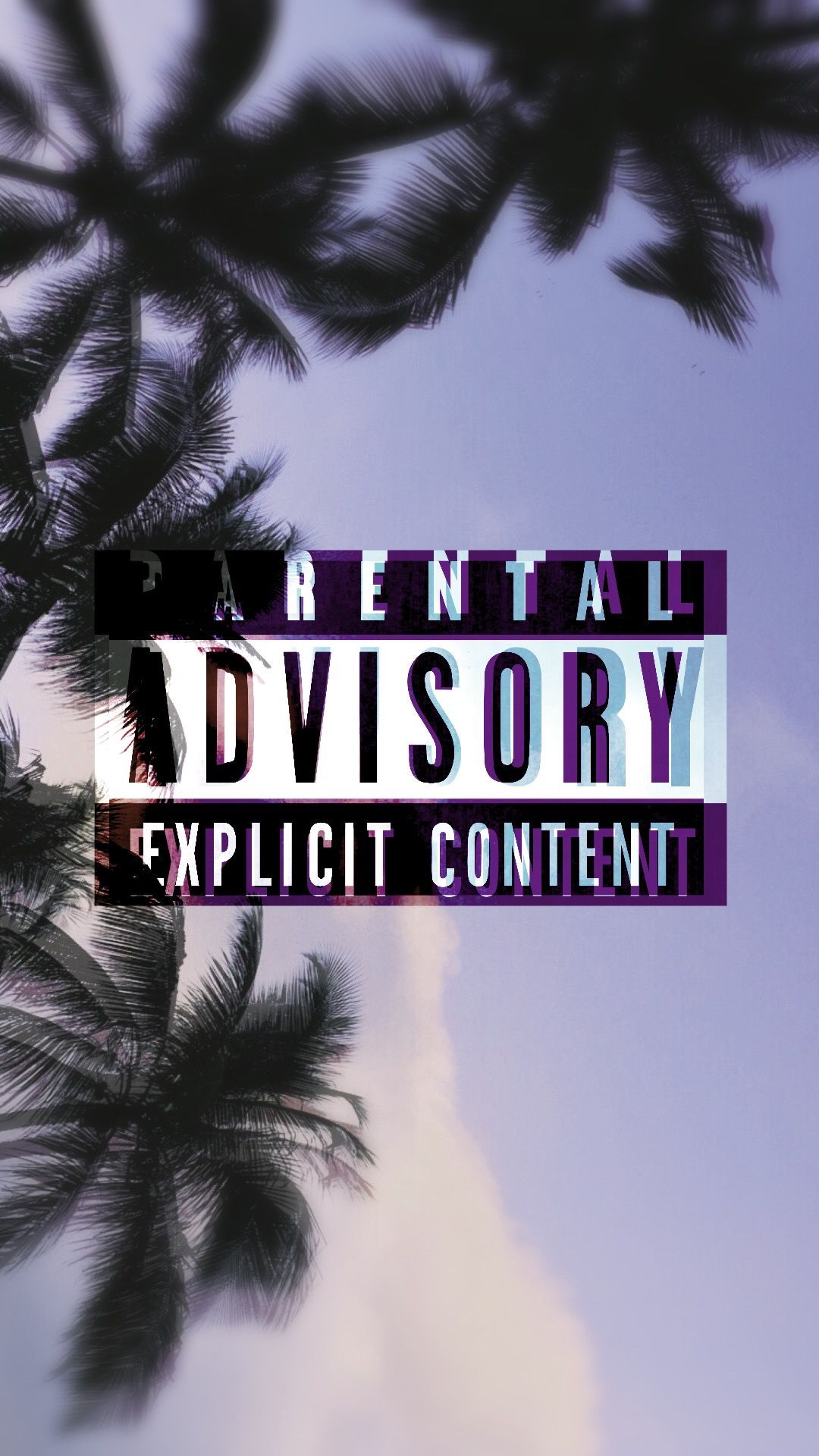 Parental Advisory palme cielo, 1080x1920 Full HD Verticale, iPhone