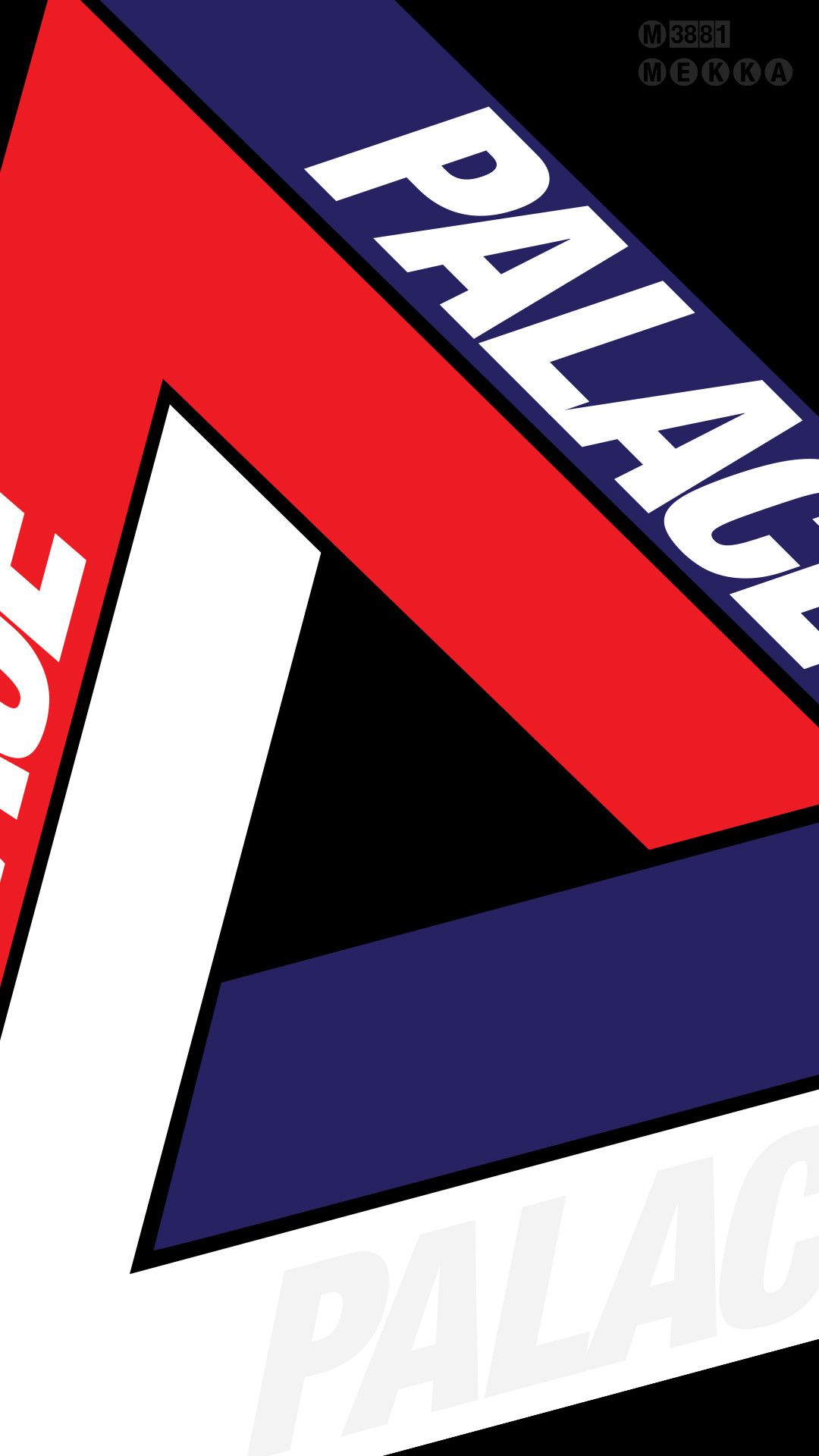 Logo Palace triangolo geometrico, 1080x1920 Verticale, iPhone Plus