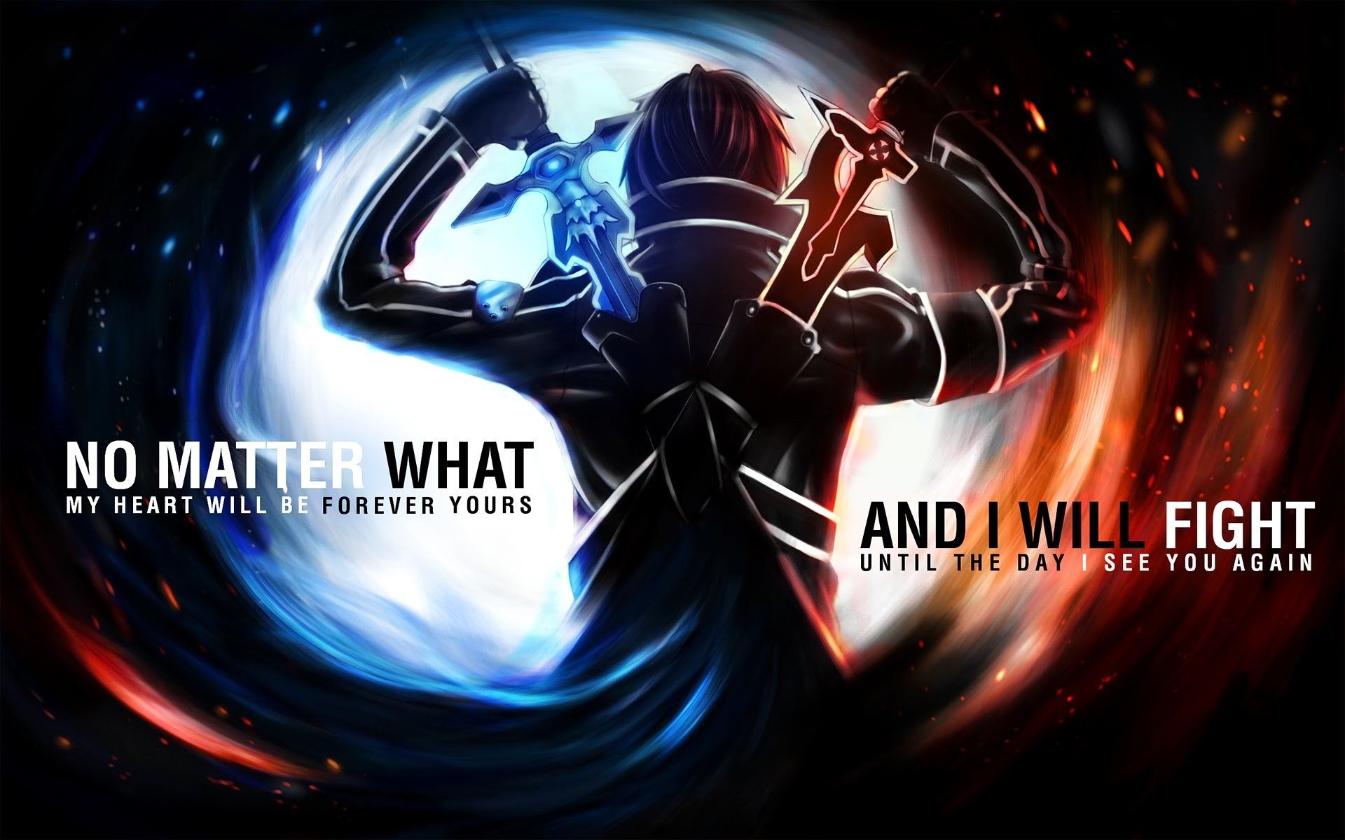 Kirito e Asuna, Sword Art Online, anime, 1920x1200 Full HD+ WUXGA, PC