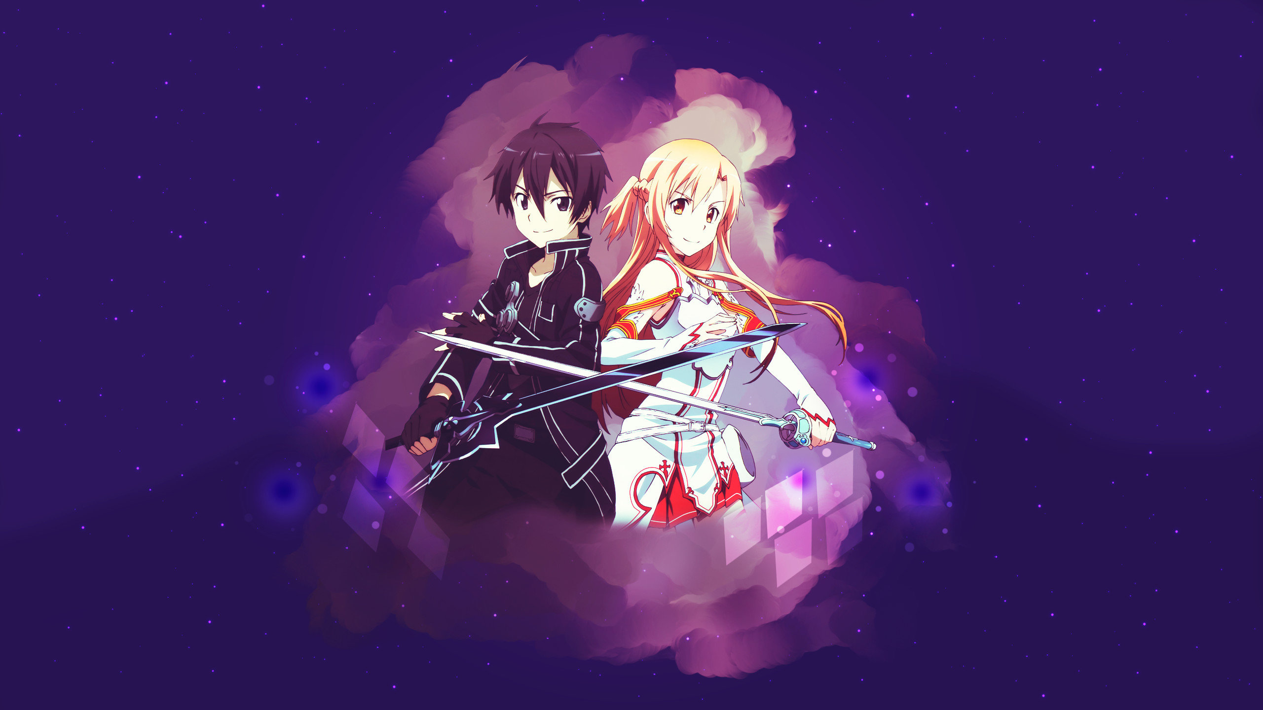 Kirito e Asuna, Sword Art Online, 2560x1440 2K, Desktop