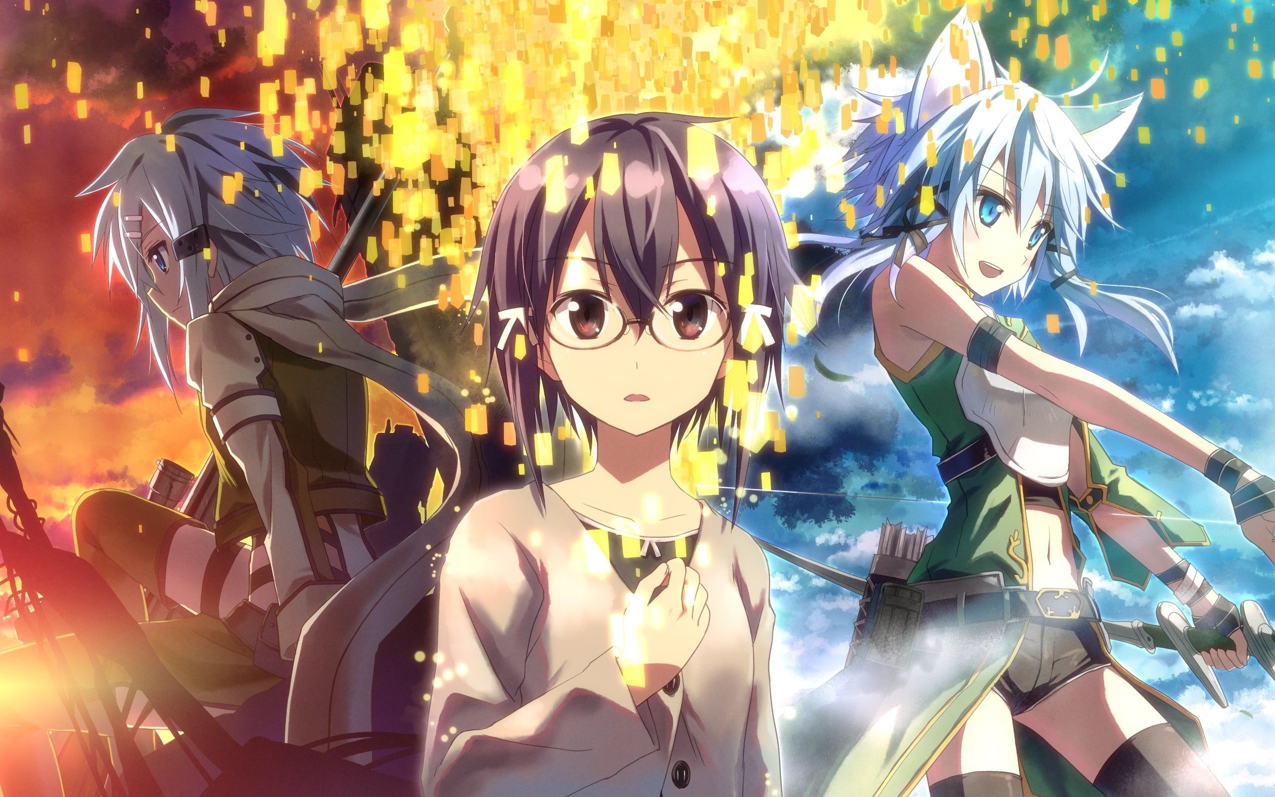 Sinon, Sword Art Online personaggi, 2560x1600 WQXGA, Laptop