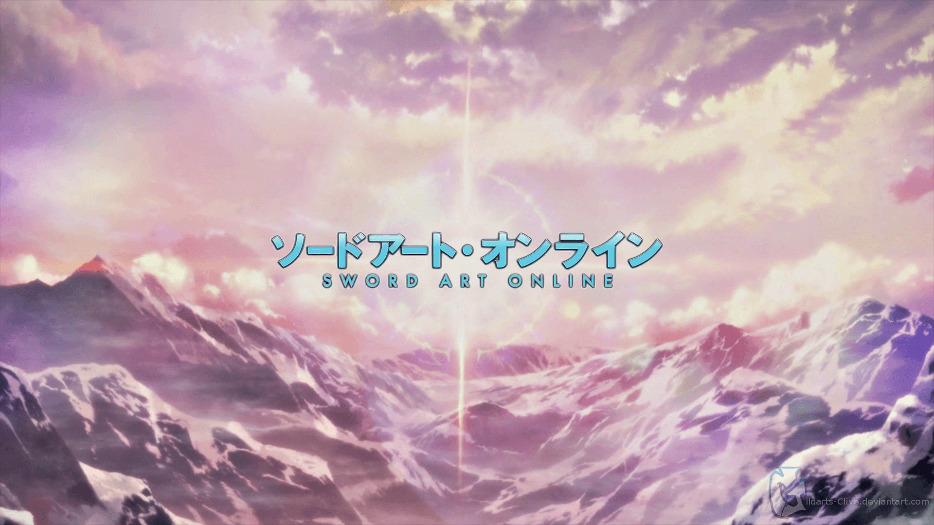 Sword Art Online logo montagne, 1920x1080 Full HD 1080p, PC