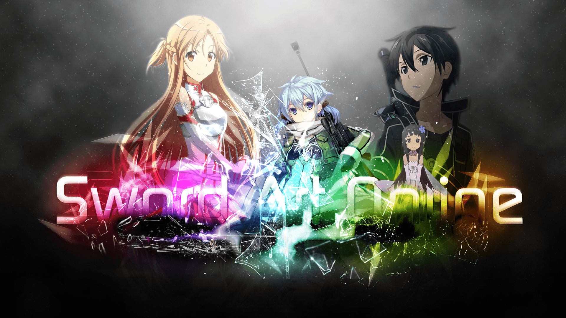 Personaggi Sword Art Online colorati, 1920x1080 Full HD 1080p, PC Desktop