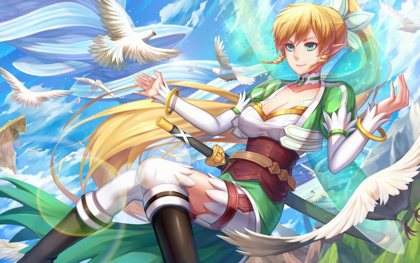 Leafa Sword Art Online, 1440x900 HD, Desktop