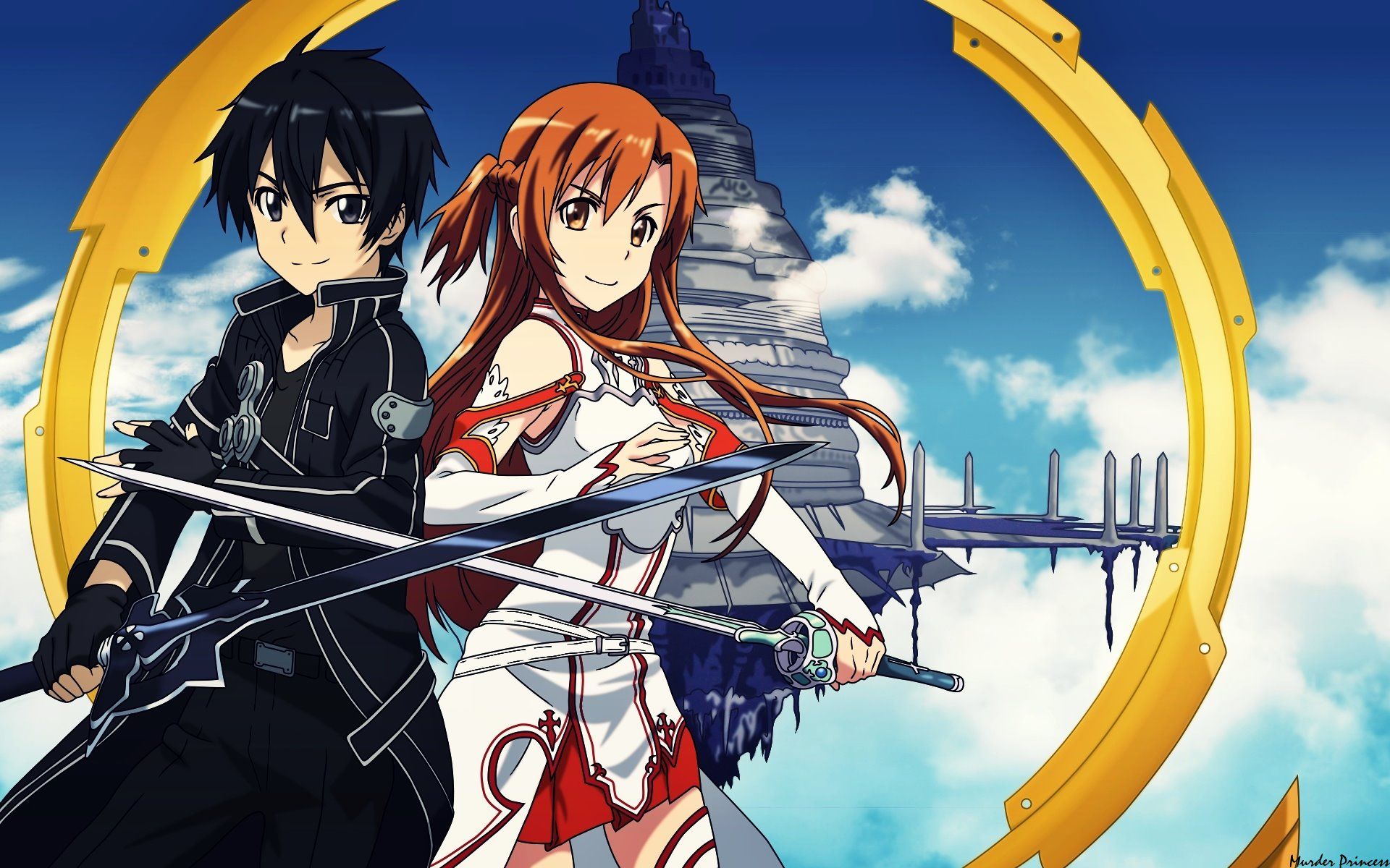 Kirito e Asuna, Sword Art Online, 1920x1200 Full HD+ WUXGA, Desktop