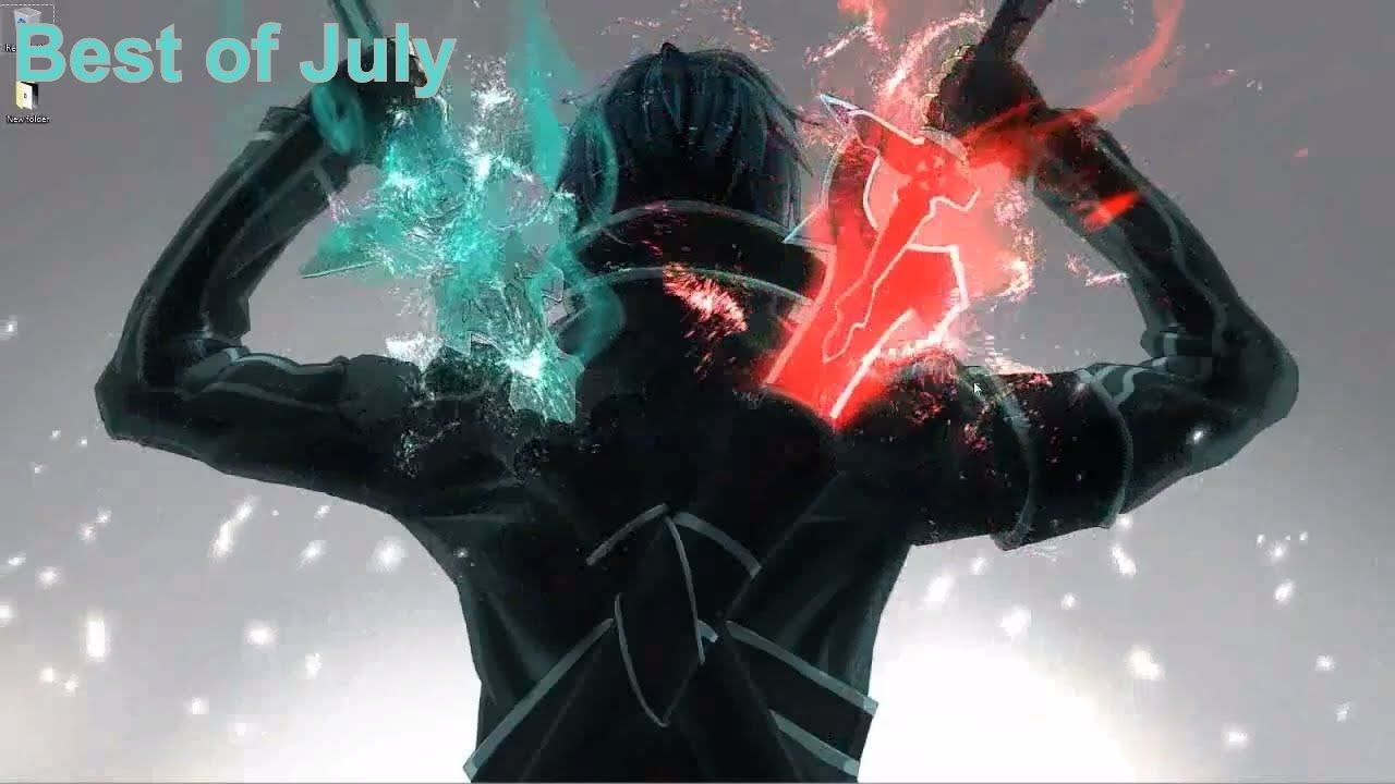 Kirito Sword Art Online silhouette, 1280x720 HD, Desktop