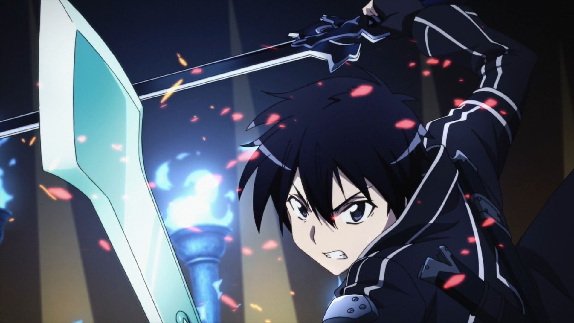 Kirito con spada, Sword Art Online, 1920x1080 Full HD, Desktop