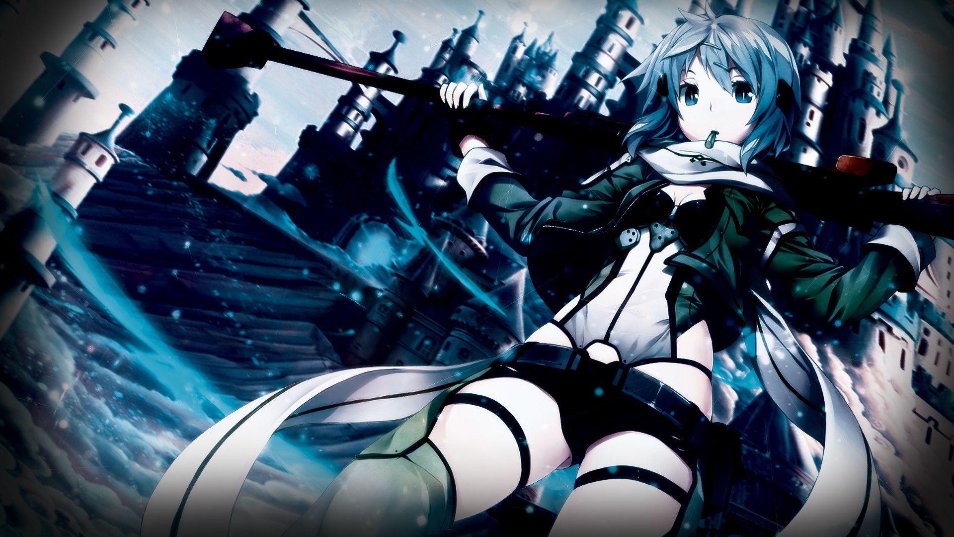Sinon Sword Art Online, 1920x1080 Full HD 1080p, Desktop