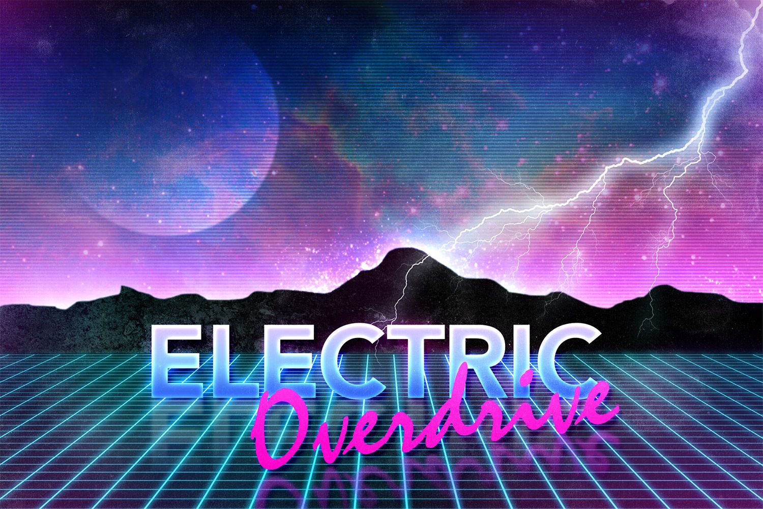 Griglia neon retro montagne, 1500x1000 720p, Laptop