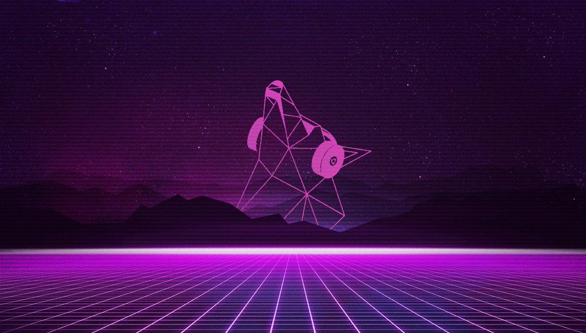 Logo Ubuntu neon griglia, 1200x683 HD, iMac