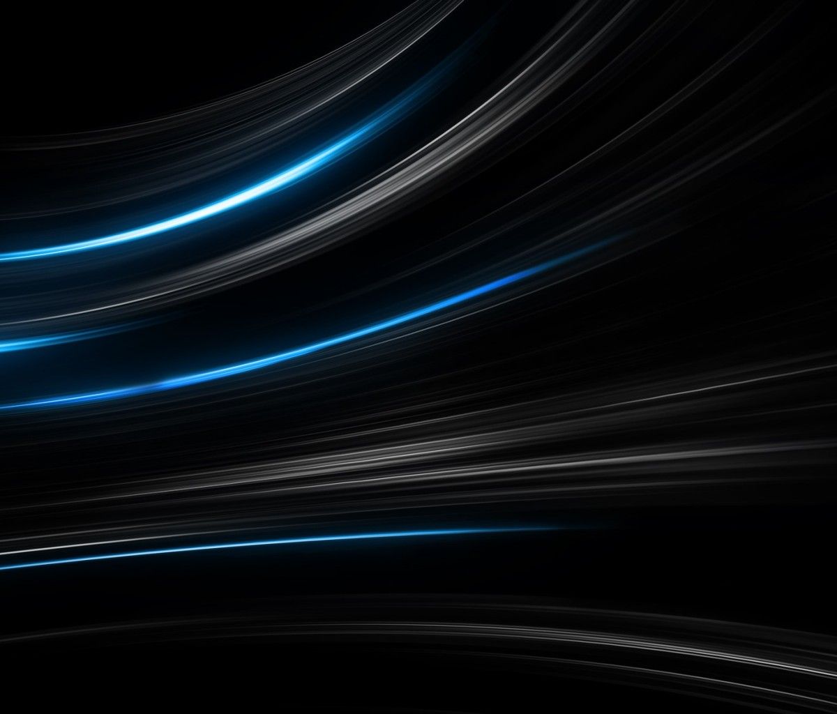Linee curve astratte blu nero, 1200x1024 HD, Laptop