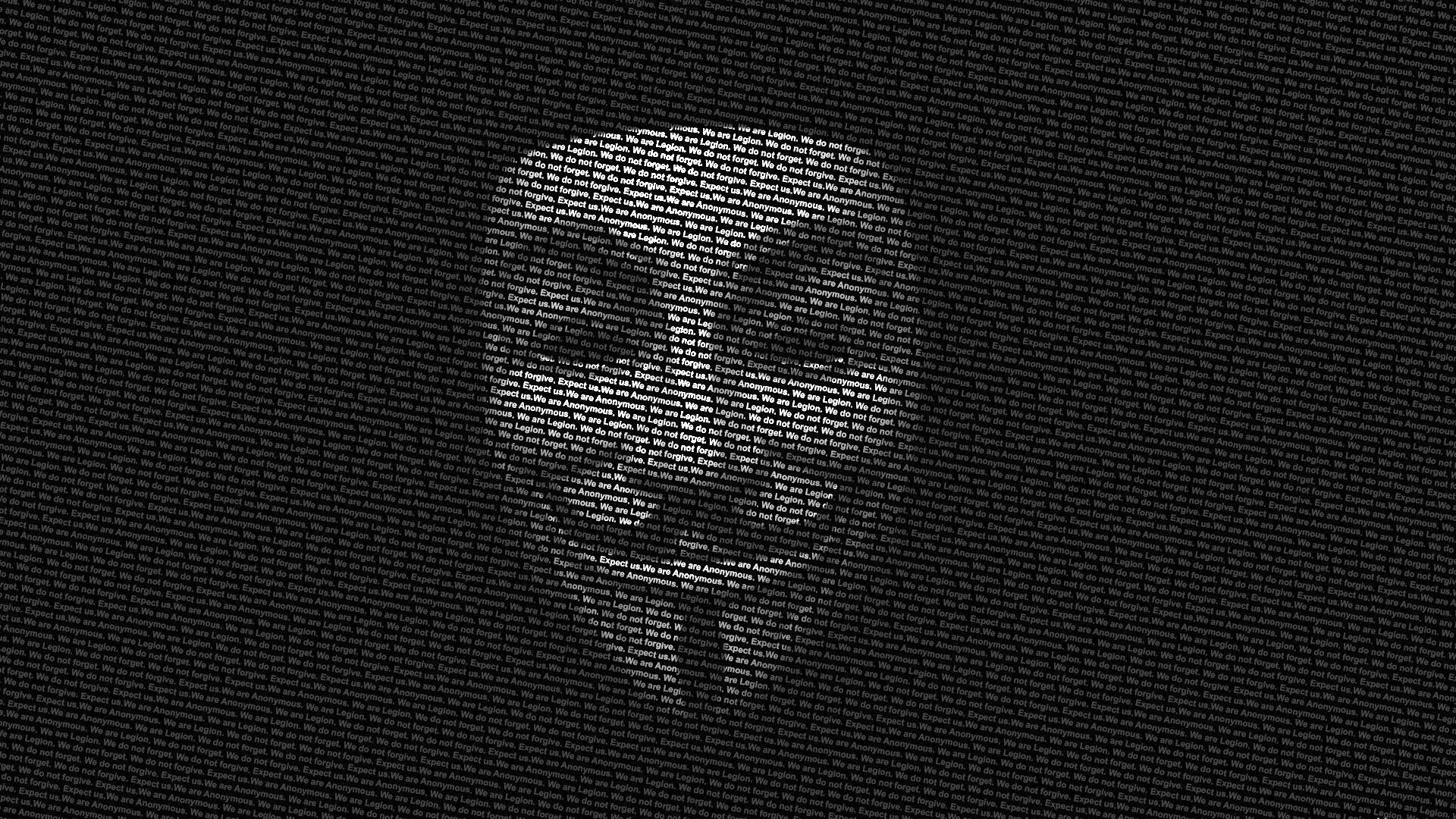 Maschera Anonymous fatta di testo, 1920x1080 1080p, Laptop