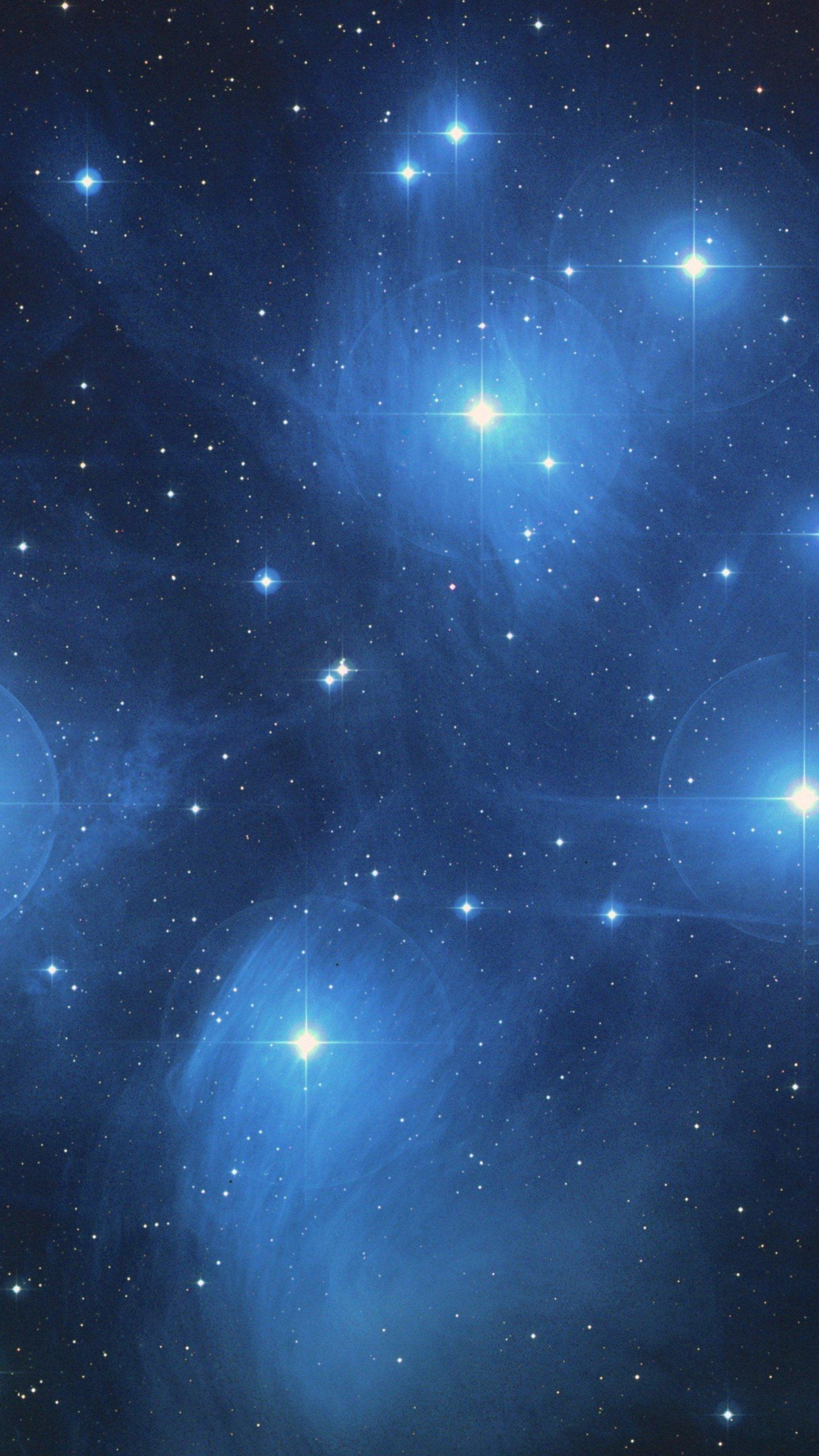 Ammasso stellare Pleiadi blu, 1440x2560 Verticale, Realme