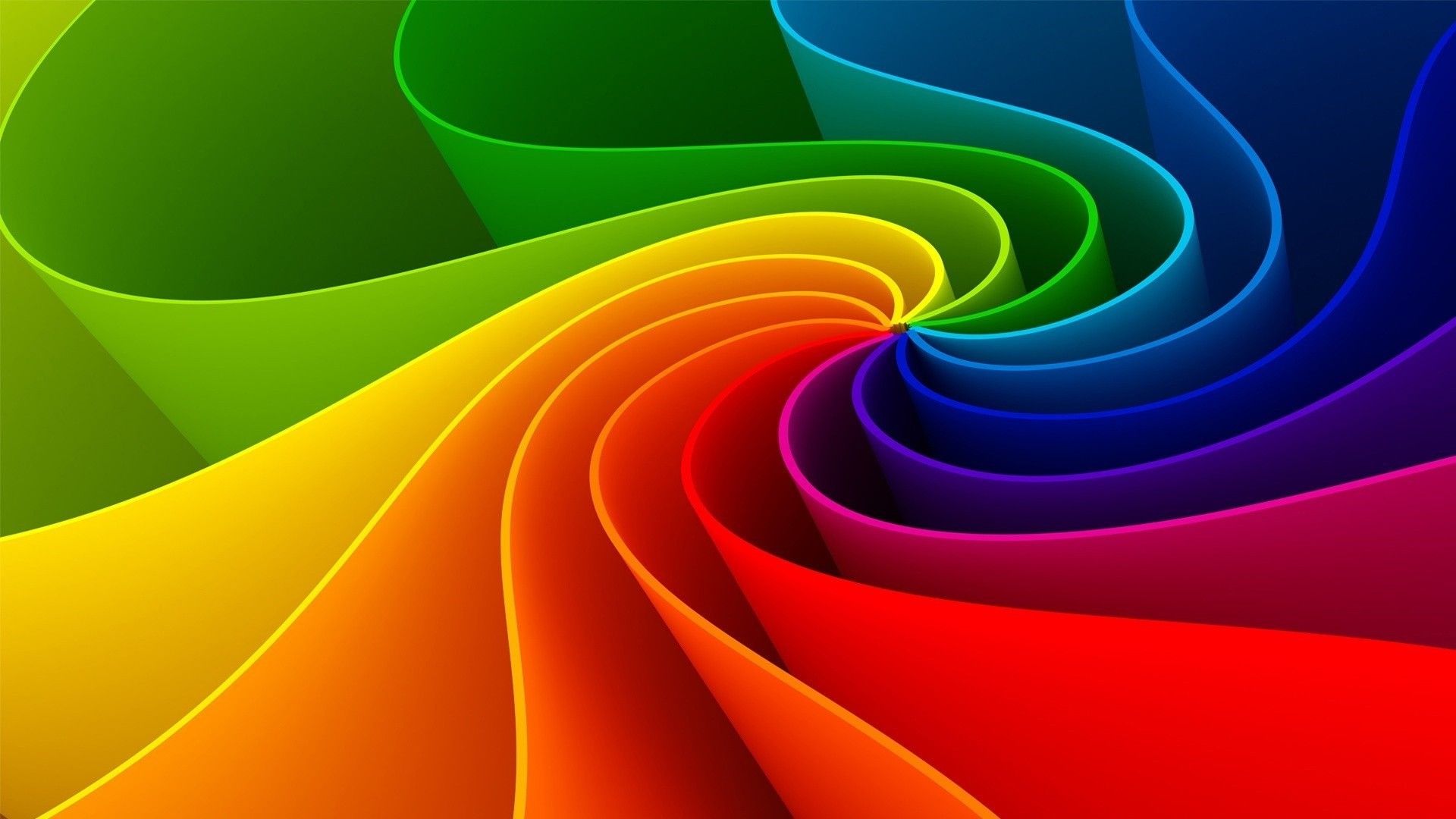 Vortice arcobaleno astratto colorato, 1920x1080 Full HD, PC Desktop