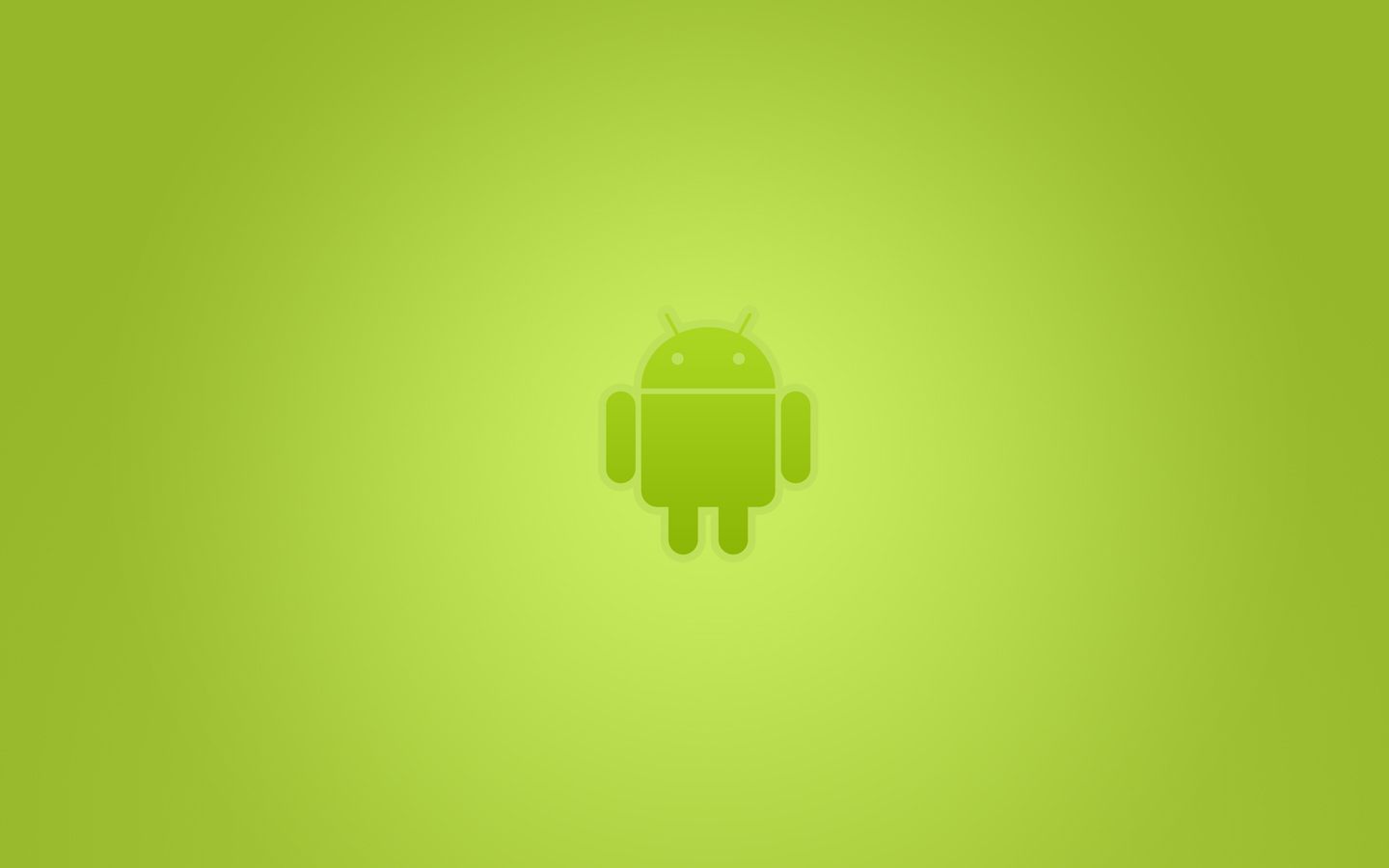 Logo robot Android verde, 1440x900 HD, MacBook Air