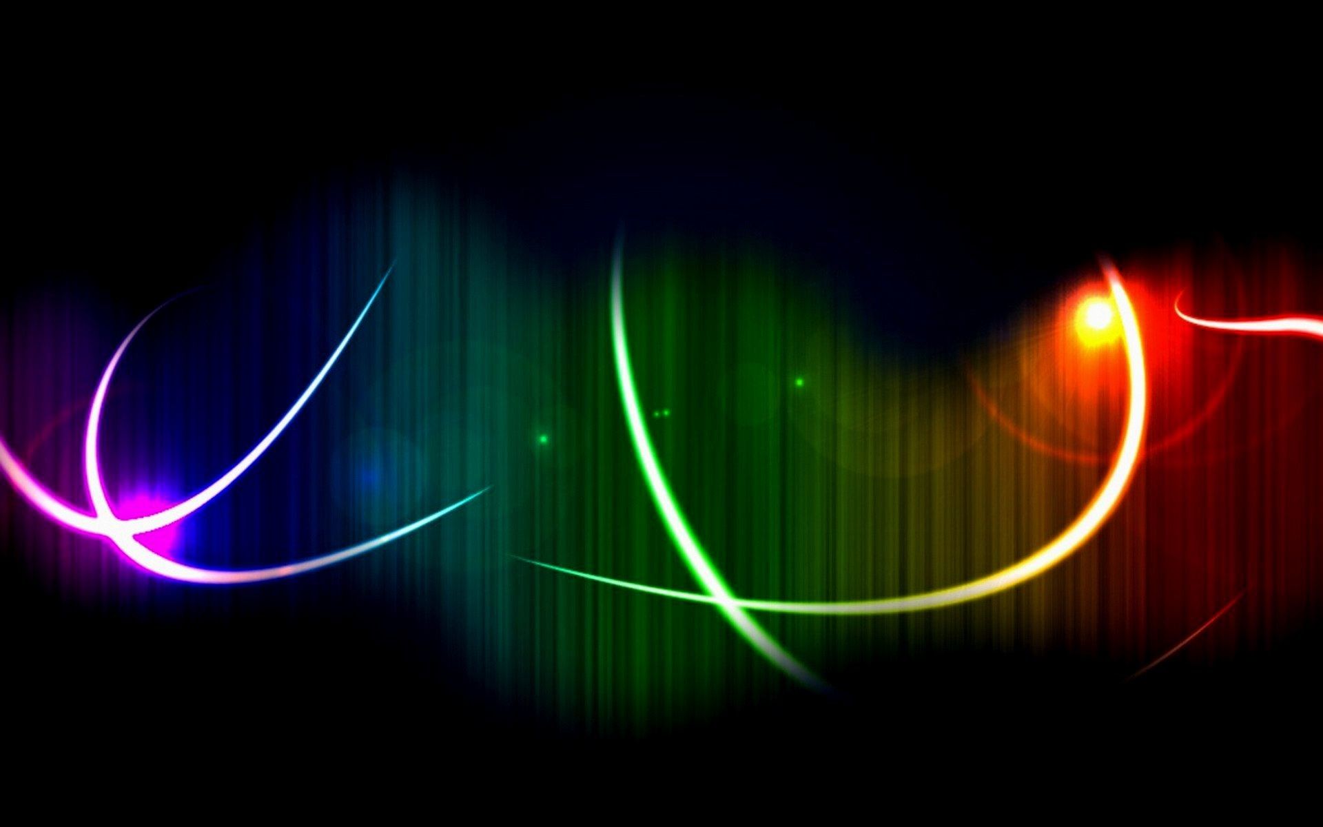 Onde luminose arcobaleno astratte, 1920x1200 Full HD+, PC