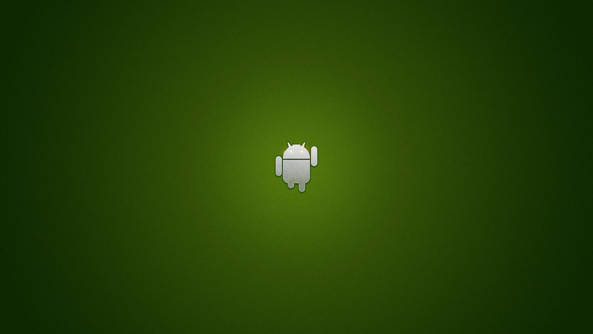 Logo robot Android verde, 1920x1080 Full HD, Desktop