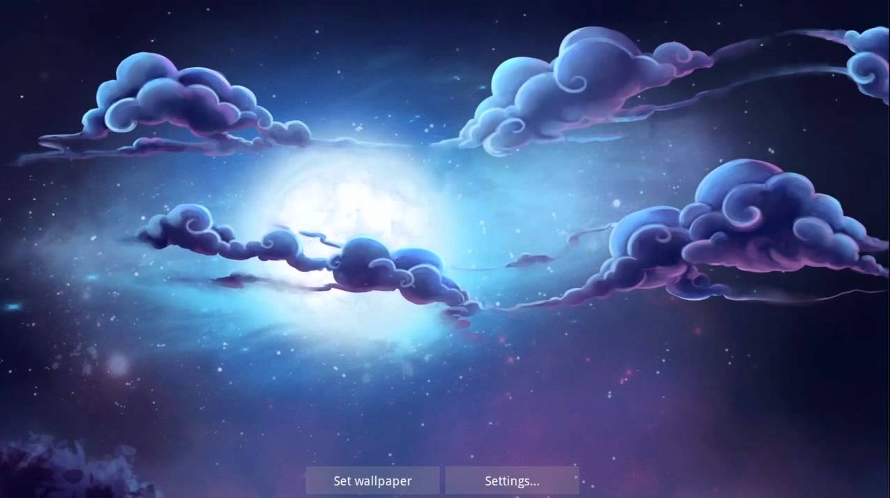 Cielo notturno con nuvole stellate, 1276x714 HD, PC