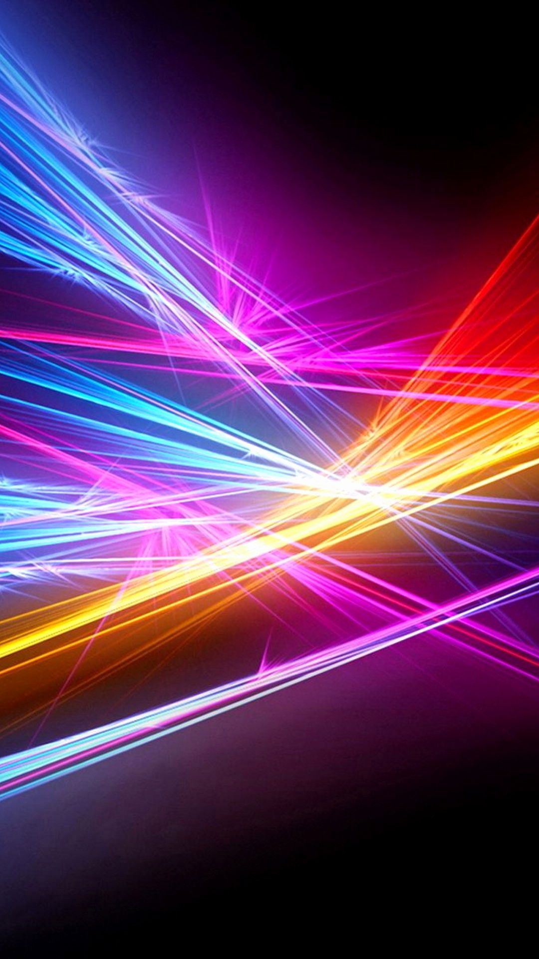 Linee luminose astratte colorate, 1080x1920 Verticale, Motorola