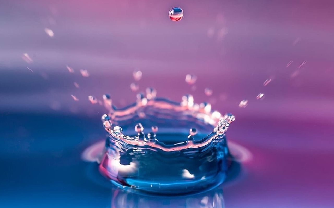 Goccia d'acqua corona splash, 1280x800 HD, Desktop