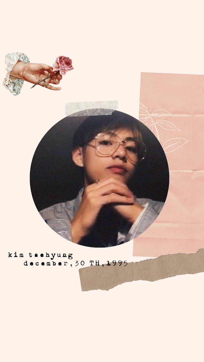 Kim Taehyung ritratto collage estetico, 675x1200 Full HD Verticale, Smartphone