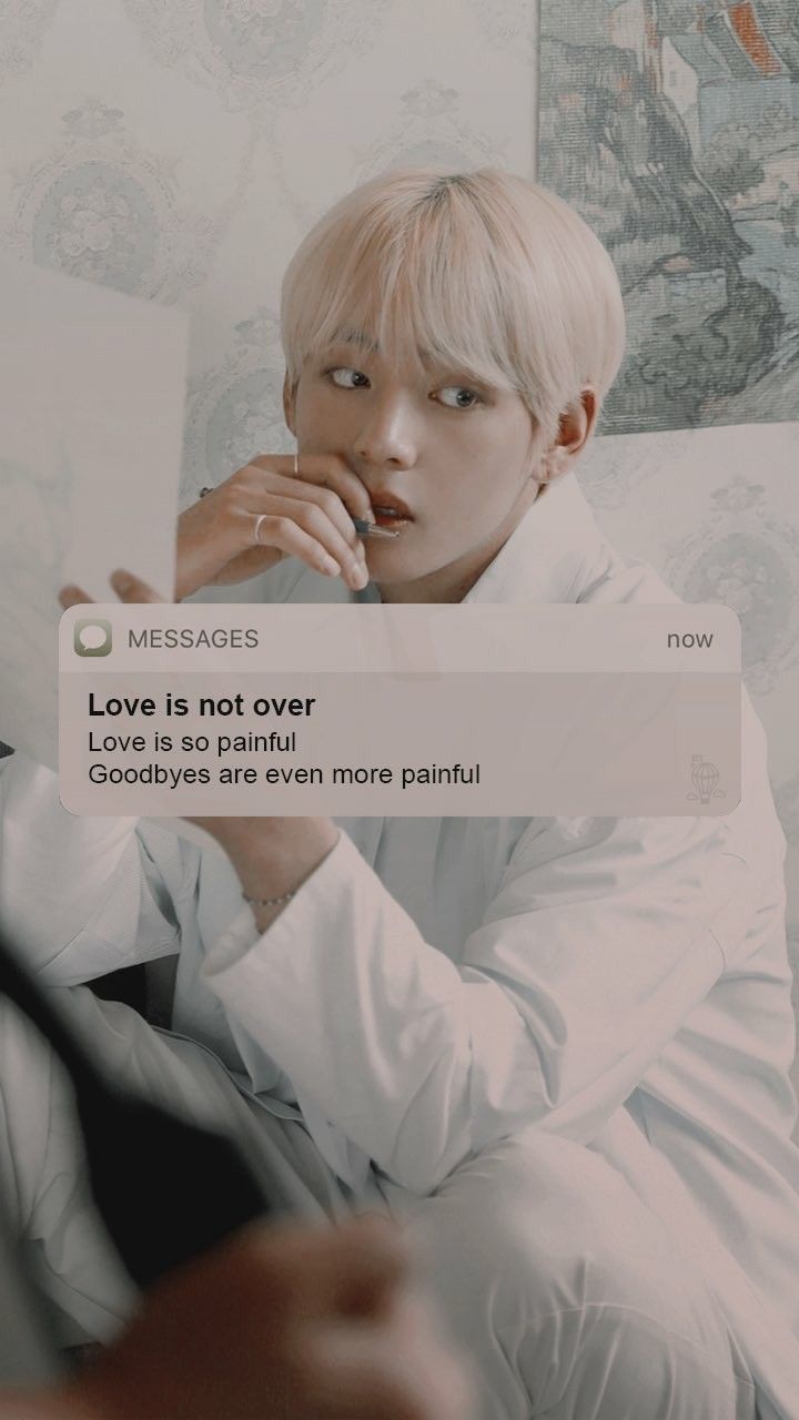 Taehyung BTS con messaggi testo, 720x1280 Verticale, Telefono