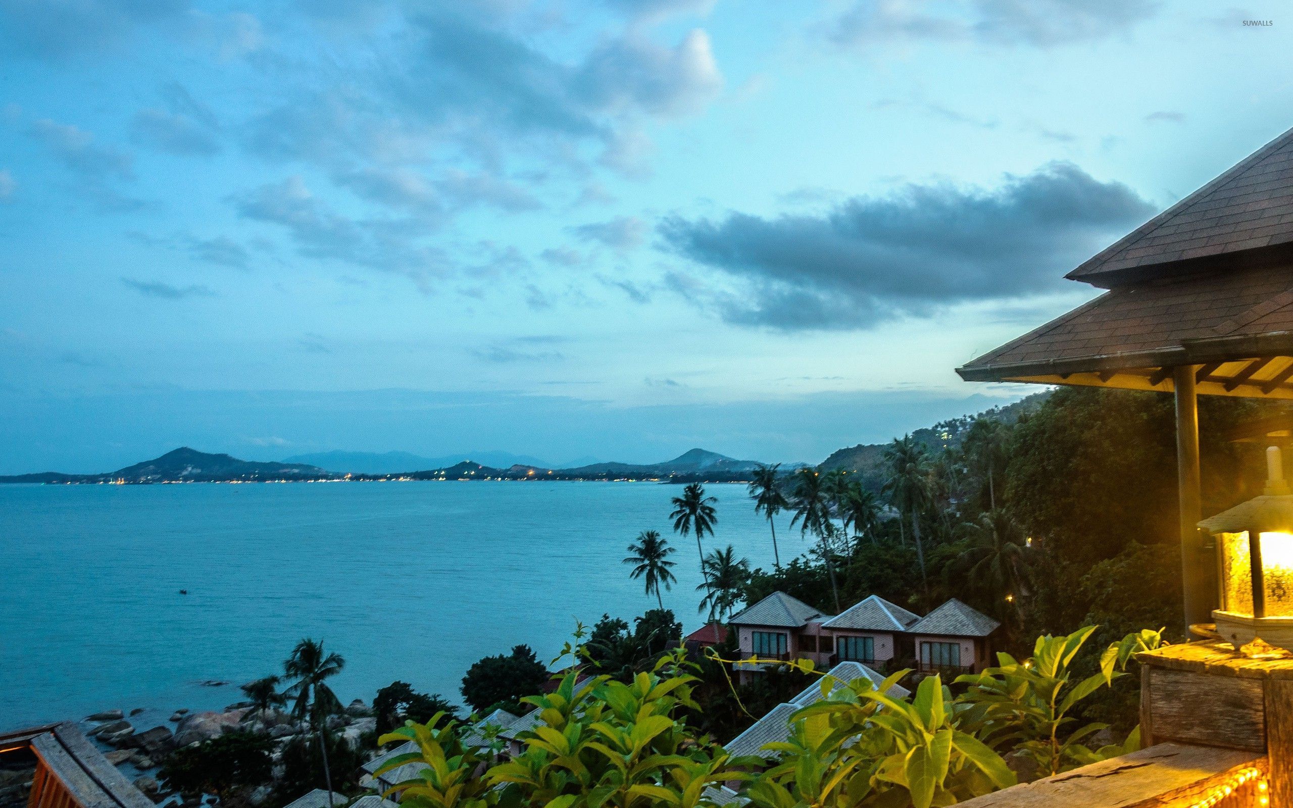 Resort tropicale al crepuscolo, Thailandia, 2560x1600 2K+, Monitor Gaming