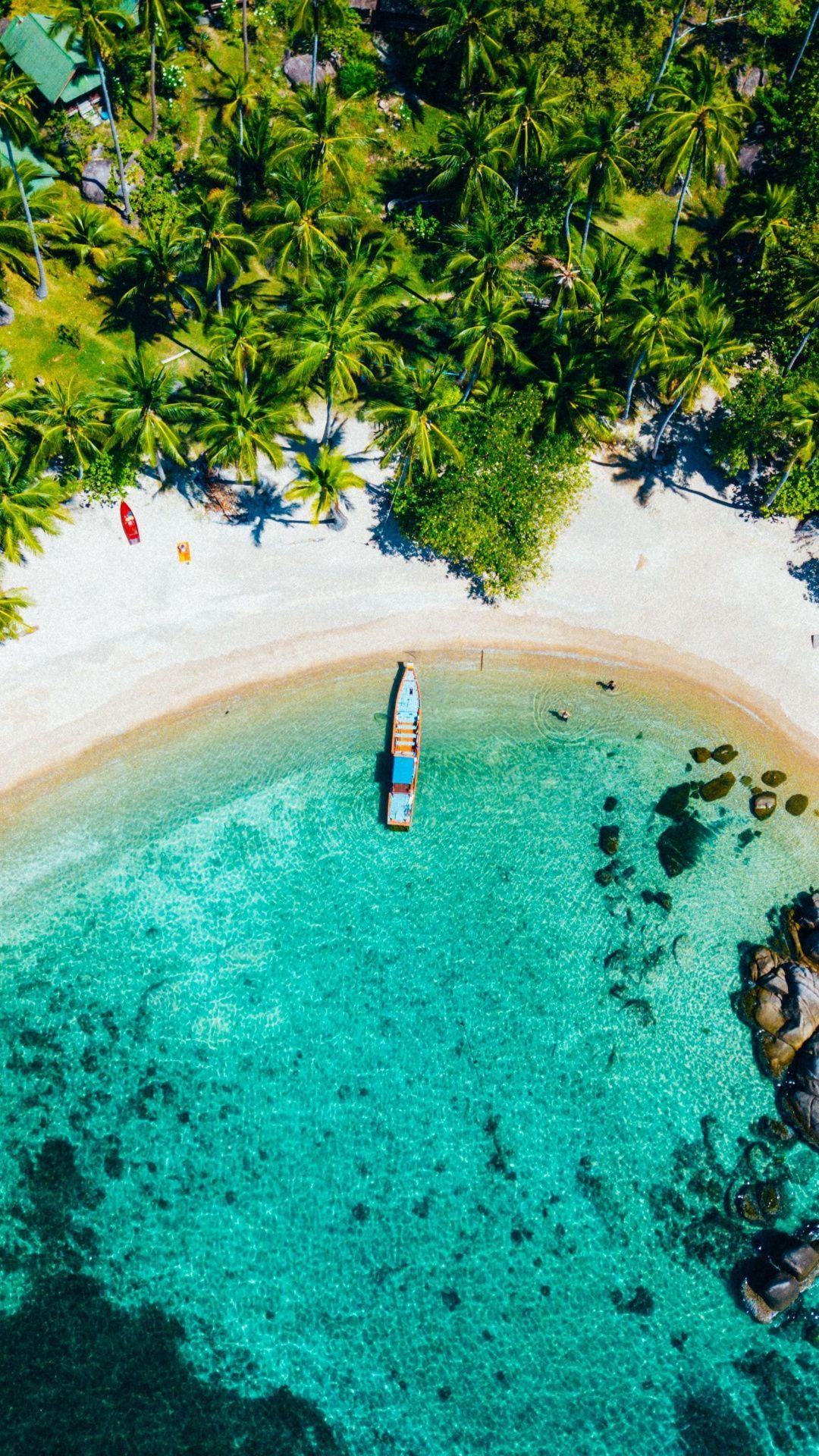 Spiaggia vista dall'alto Thailandia, 1080x1920 Verticale, Telefono