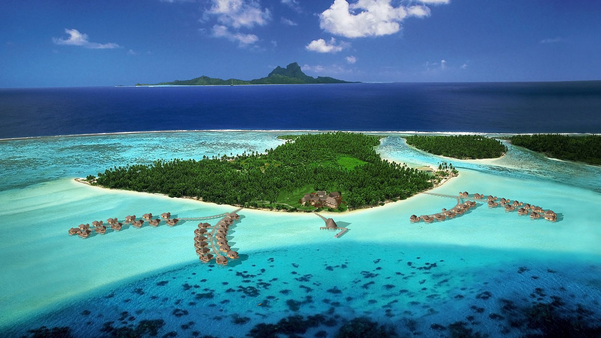 Isola tropicale vista aerea, 1920x1080 Full HD 1080p, Monitor Gaming