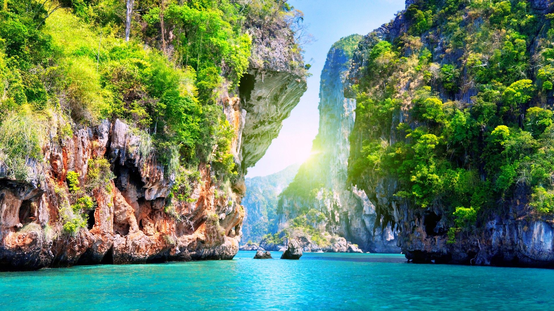 Scogliere e mare Thailandia, 1920x1080 1080p, PC