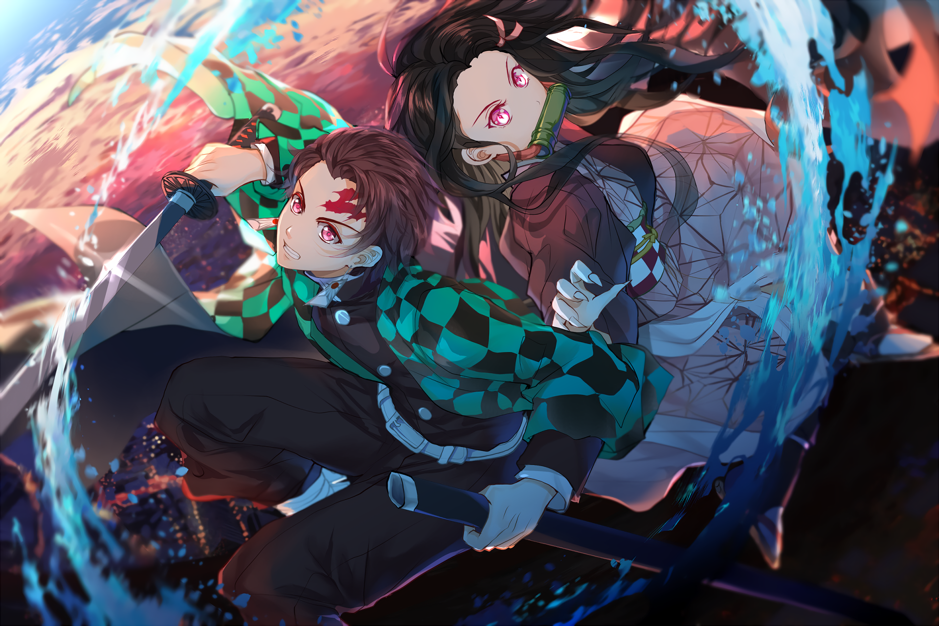 Tanjiro e Nezuko Kamado, Demon Slayer, 1920x1280 Full HD+ WUXGA, PC