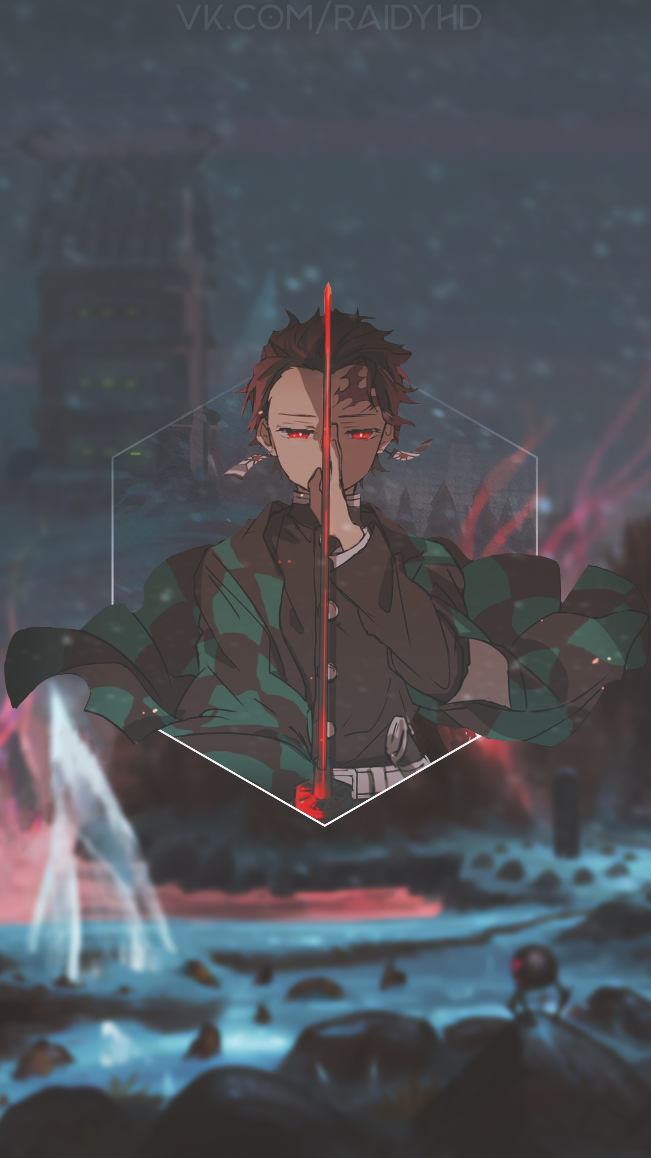 Tanjiro Kamado, Demon Slayer, 2160x3840 Full HD Verticale, Smartphone