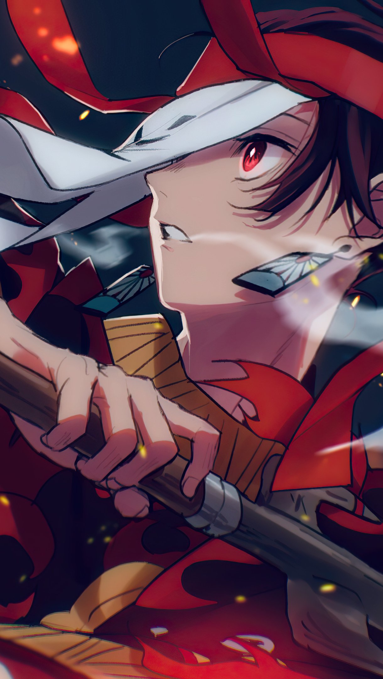 Tanjiro Kamado, Demon Slayer, 1220x2160 Verticale, Mobile
