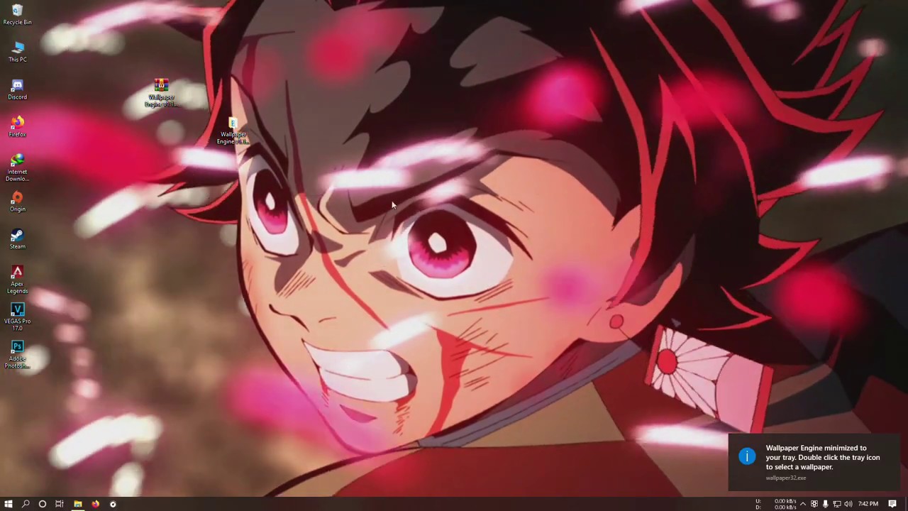 Tanjiro Demon Slayer primo piano, 1280x720 720p, iMac