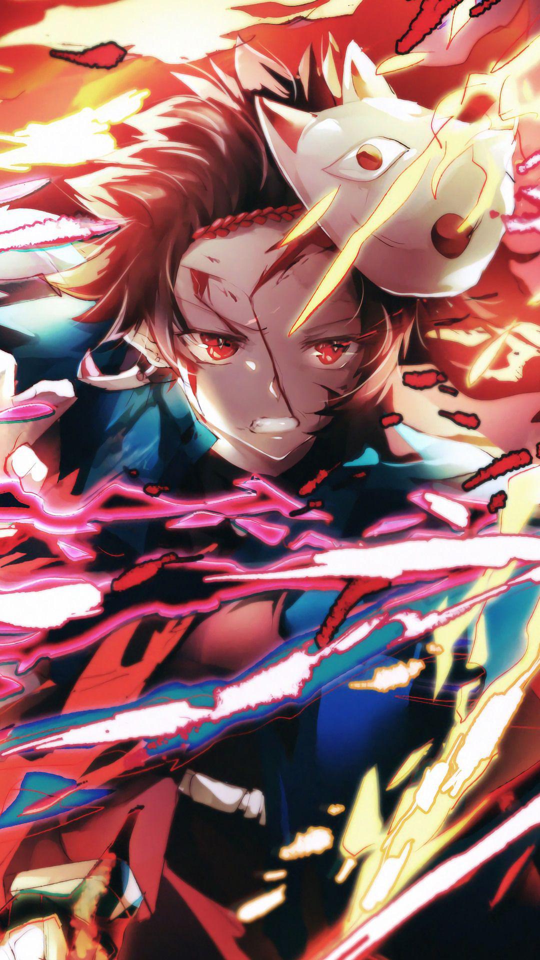 Tanjiro Demon Slayer, 1080x1920 Verticale, Telefono