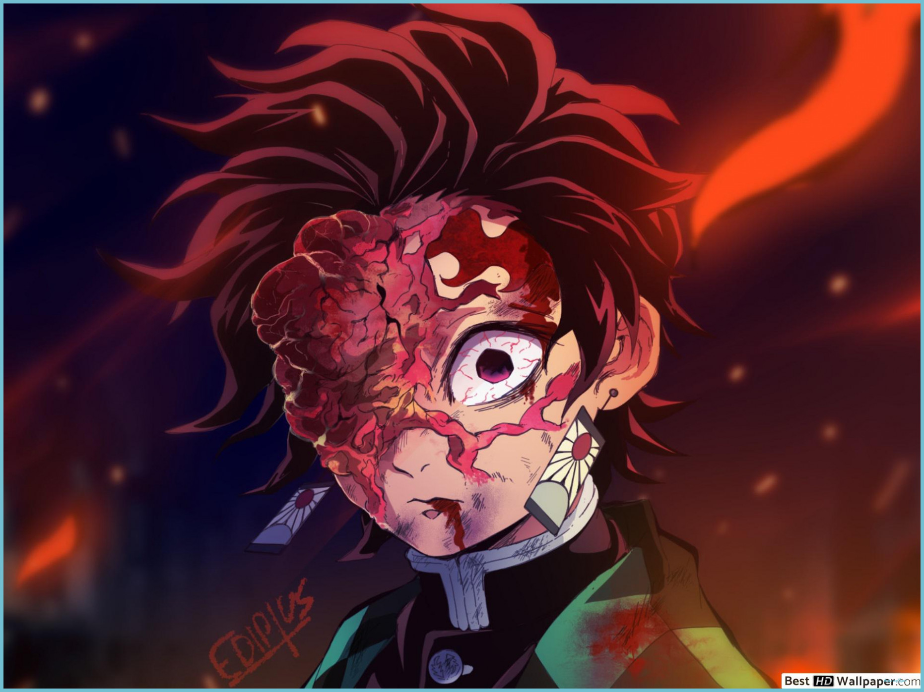 Tanjiro Kamado, Demon Slayer, 1862x1396 HD Ready, PC