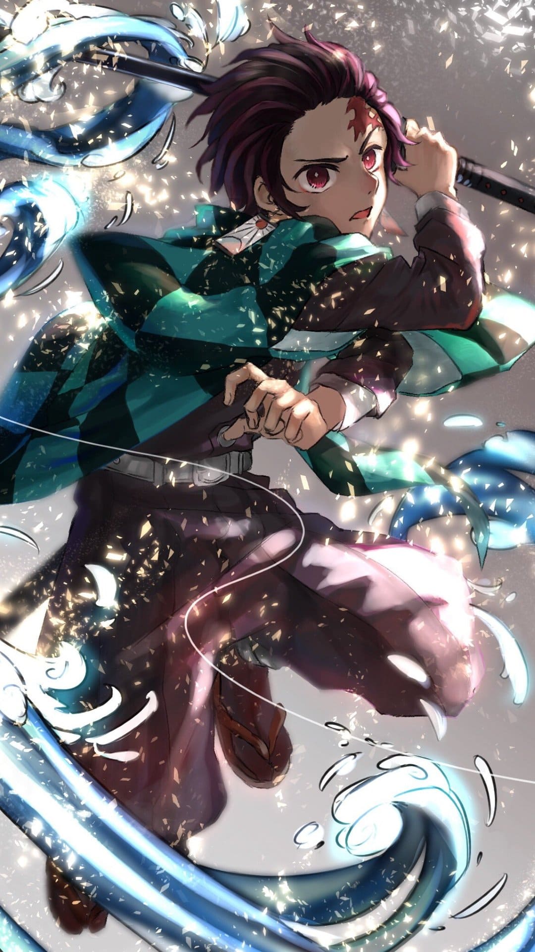 Tanjiro Kamado Demon Slayer, 1080x1920 Verticale, Mobile