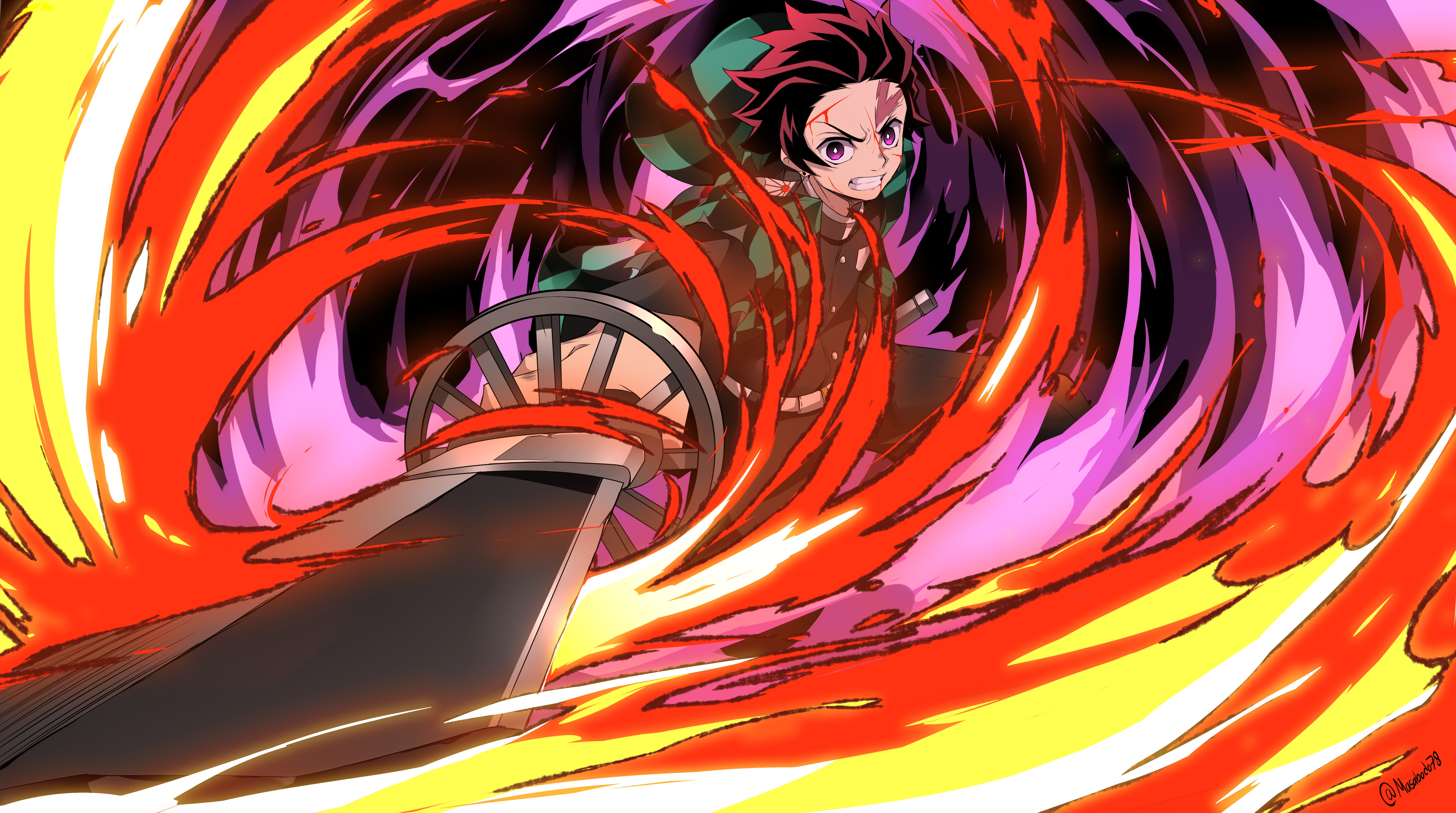 Tanjiro Kamado Demon Slayer, 7017x3918 4K Ultra HD, Monitor 4K