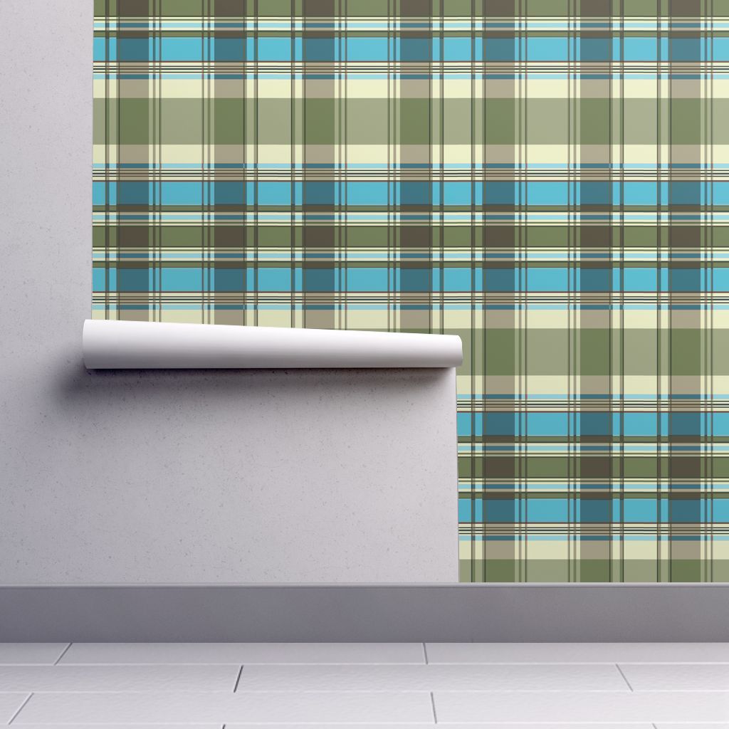 Tartan verde turchese autunnale, 1024x1024 HD, Desktop