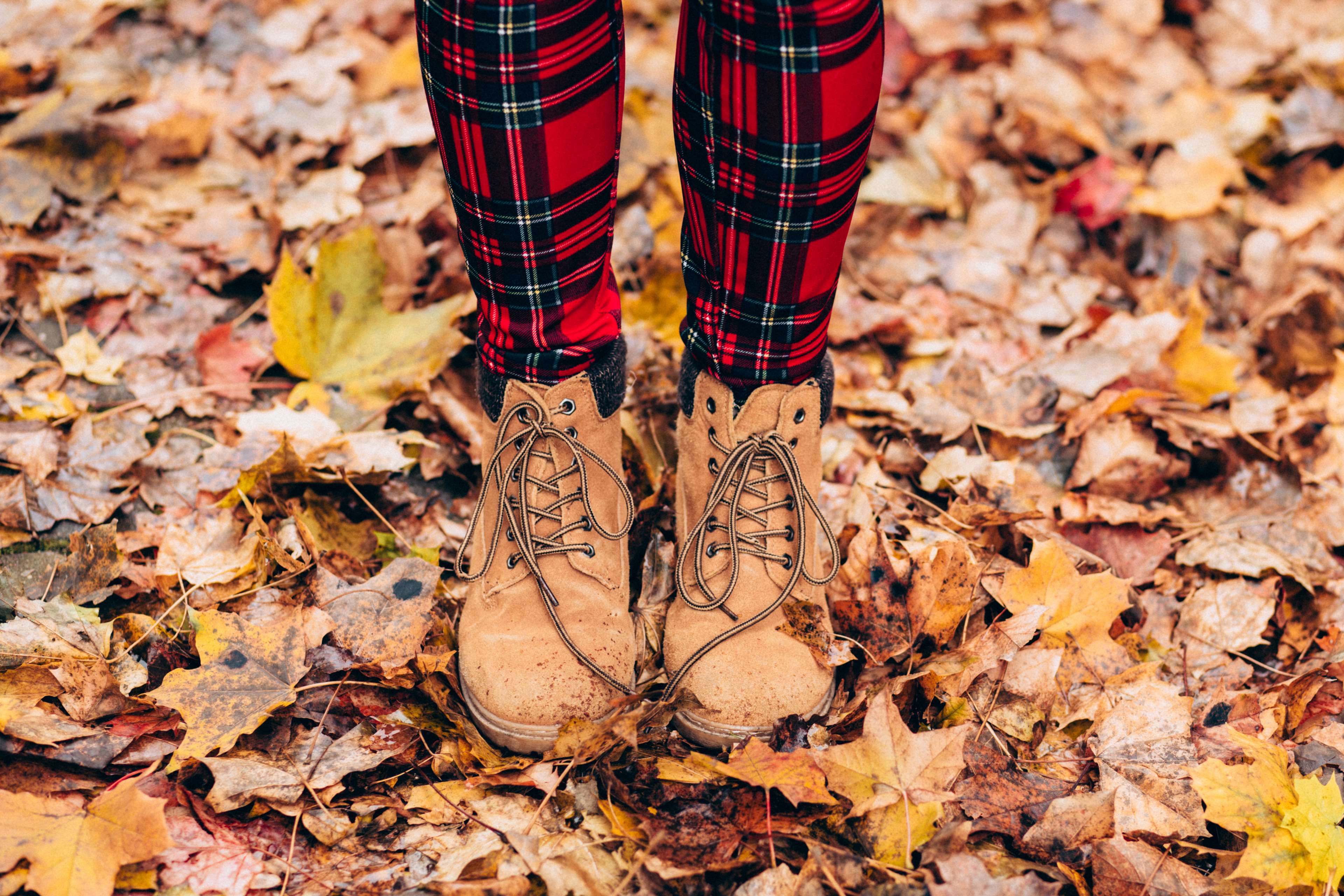 Stivali e calze tartan autunnali, 3840x2560 4K Ultra HD, Monitor 4K