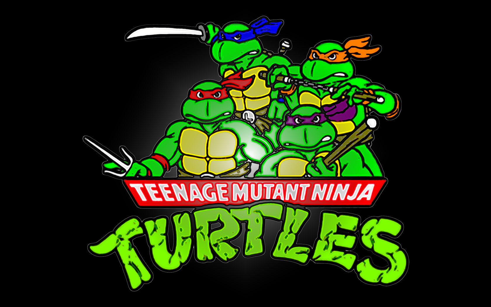 Tartarughe Ninja logo personaggi, 1680x1050 900p, Laptop
