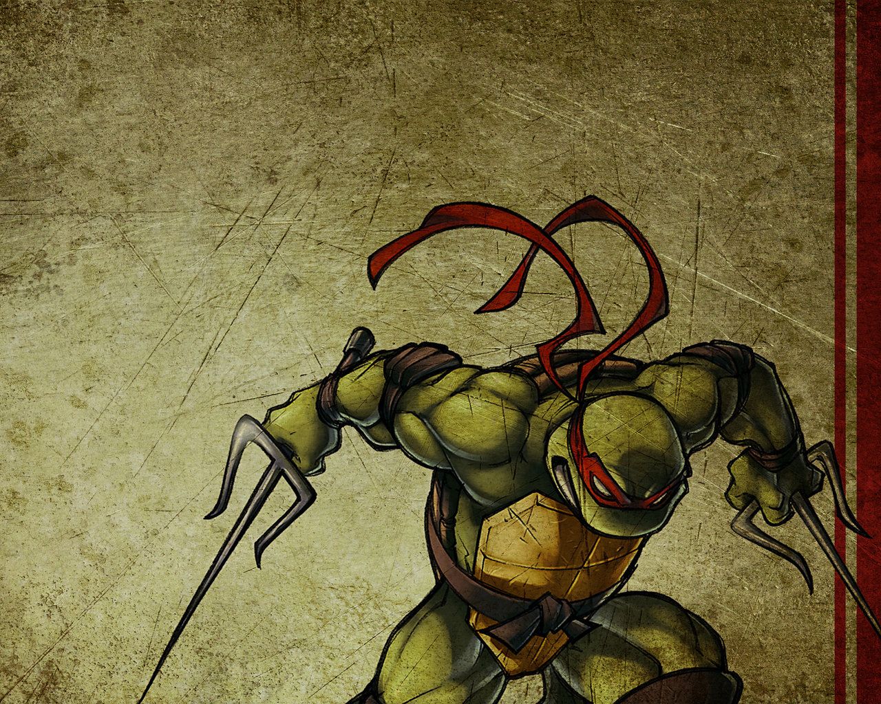 Tartaruga Ninja Raphael, 1280x1024 720p, PC