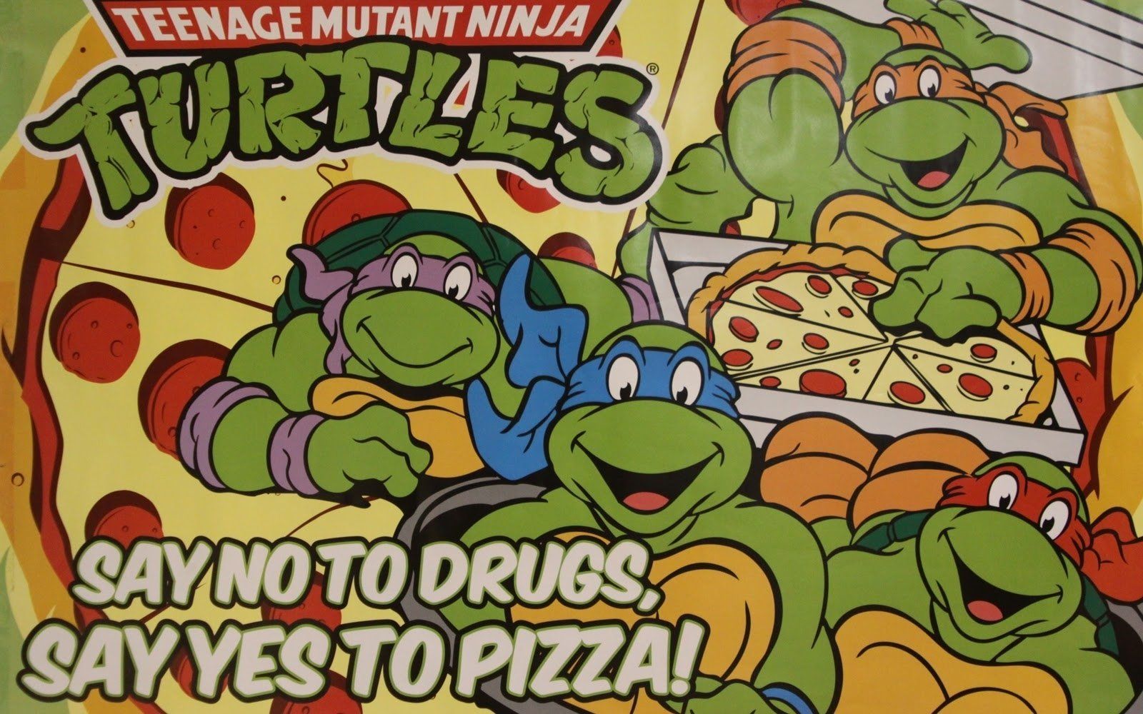 Tartarughe Ninja cartoon pizza, 1600x1000 HD Ready, PC
