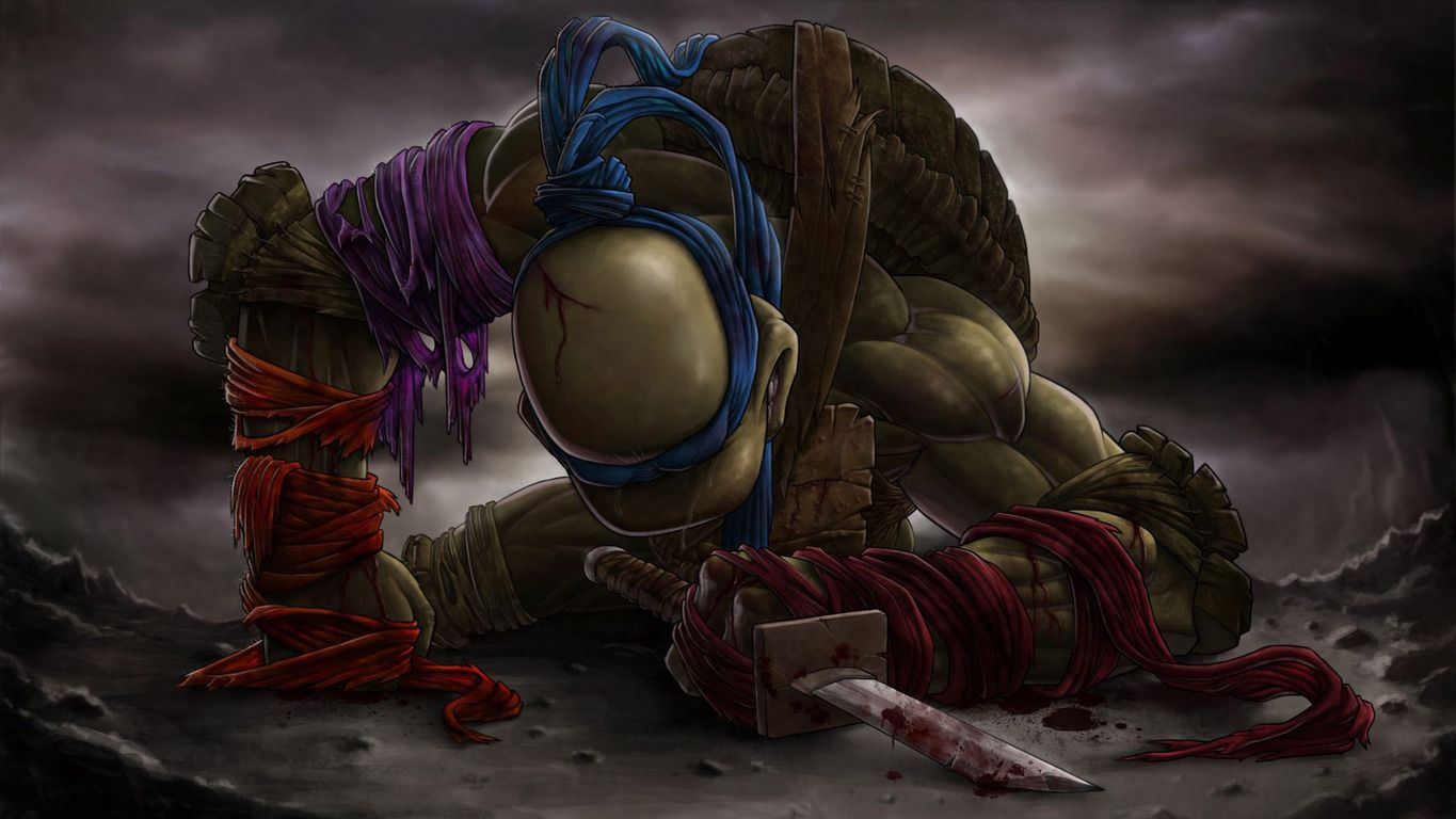 Tartarughe Ninja Leonardo e Raffaello, 1365x768 HD, Desktop