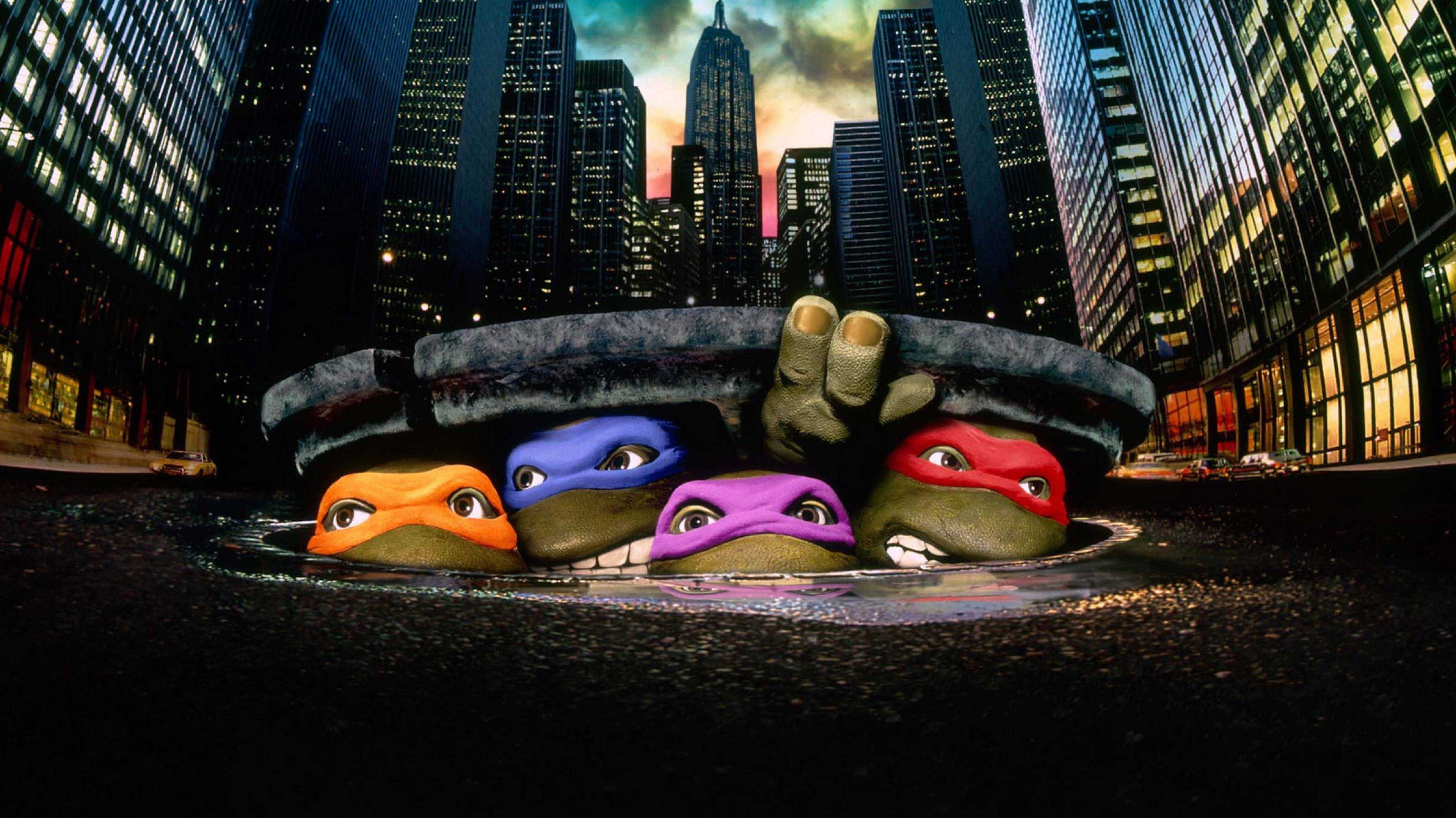 Tartarughe Ninja tombino città, tartarughe mutanti, 3840x2160 Ultra HD, 4K TV