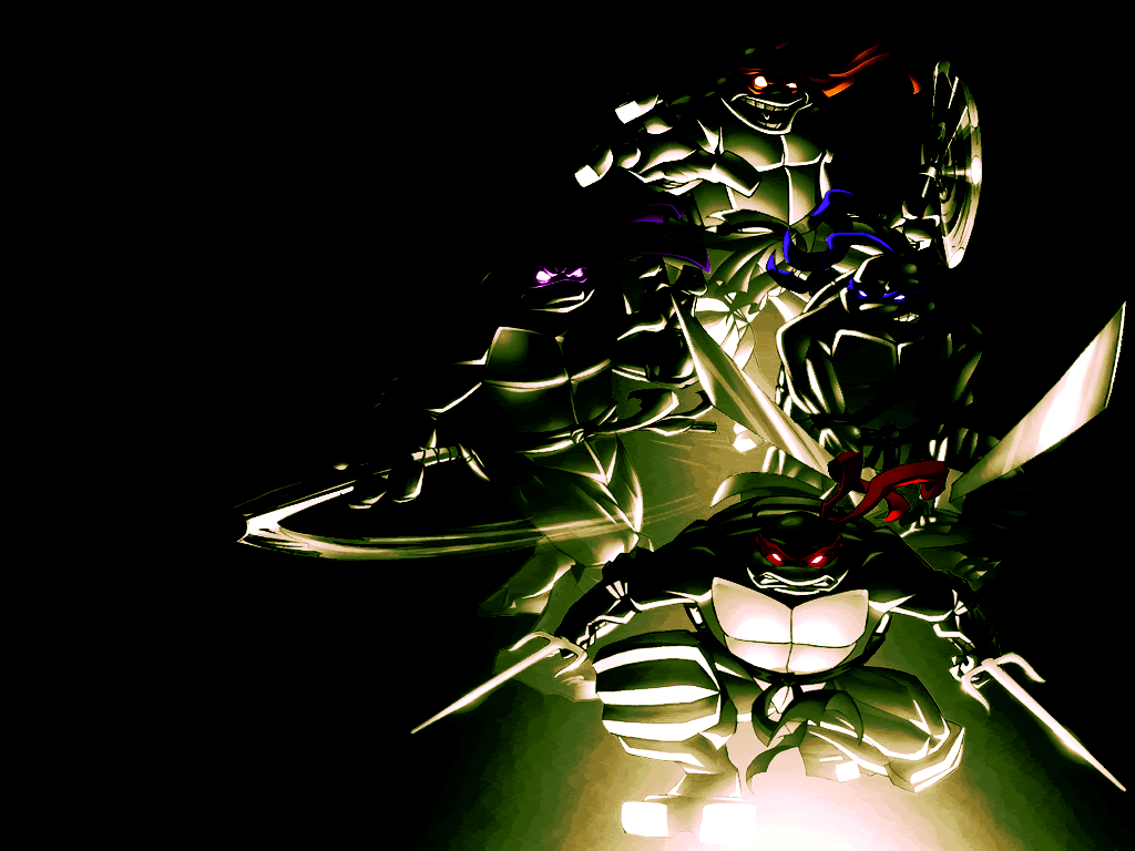 Tartarughe Ninja gruppo ombra, 1024x768 HD, PC Desktop