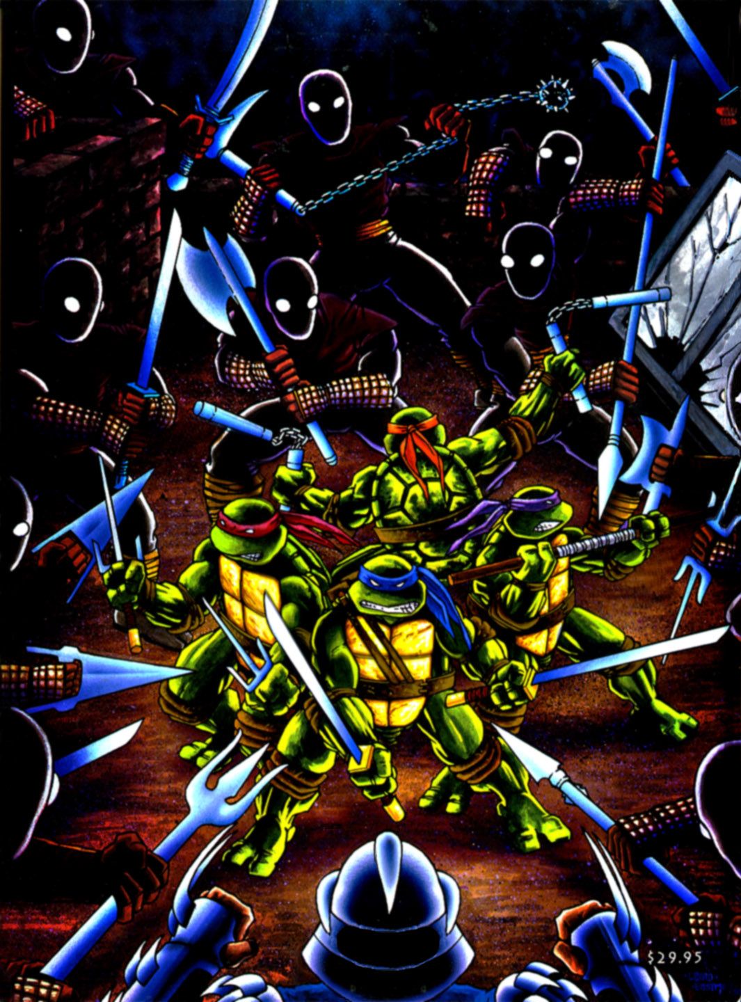 Tartarughe Ninja combattono Foot Clan, 1065x1440 Verticale, Telefono