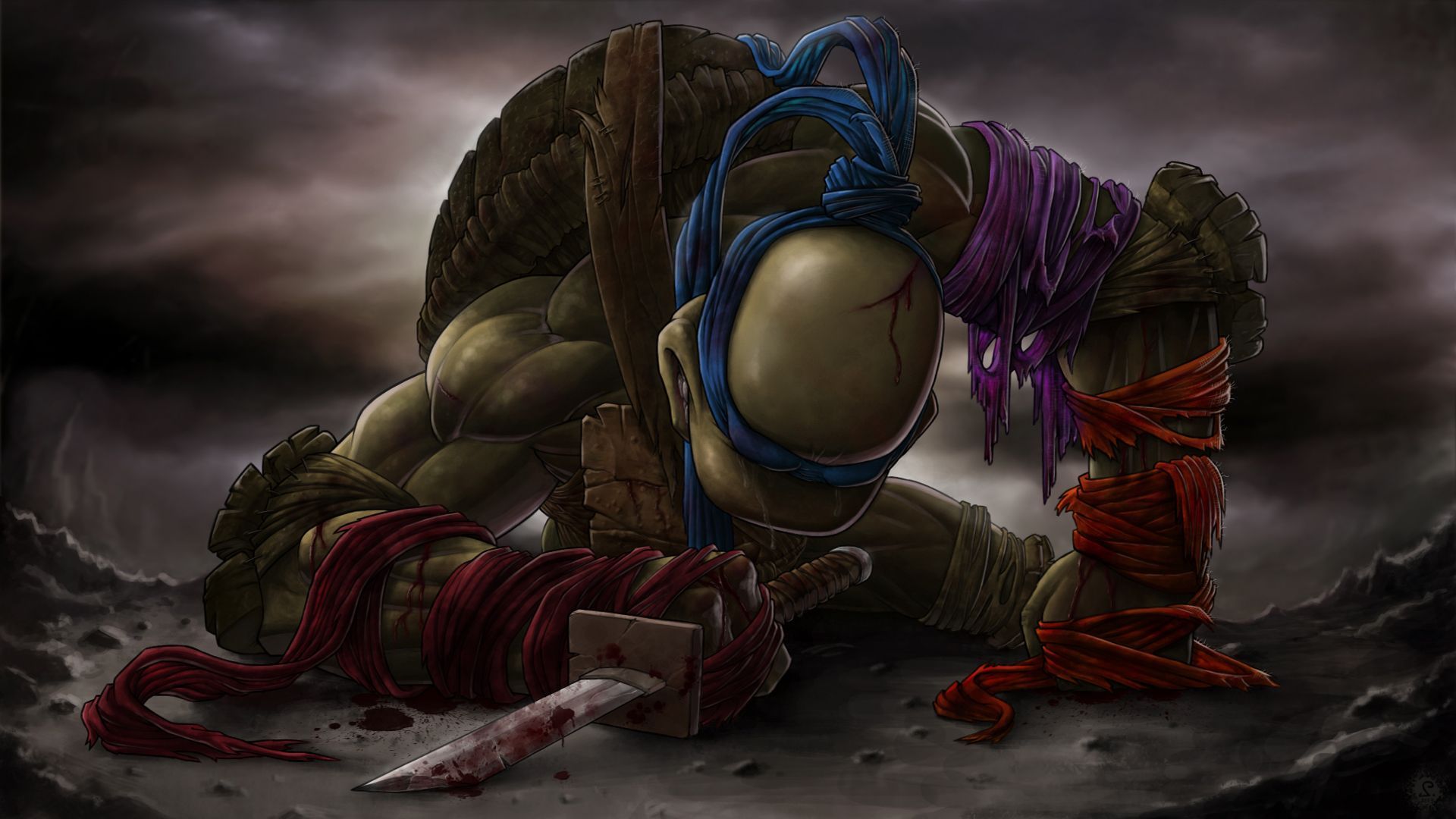 Tartarughe Ninja combattimento drammatico, 1920x1080 1080p, PC