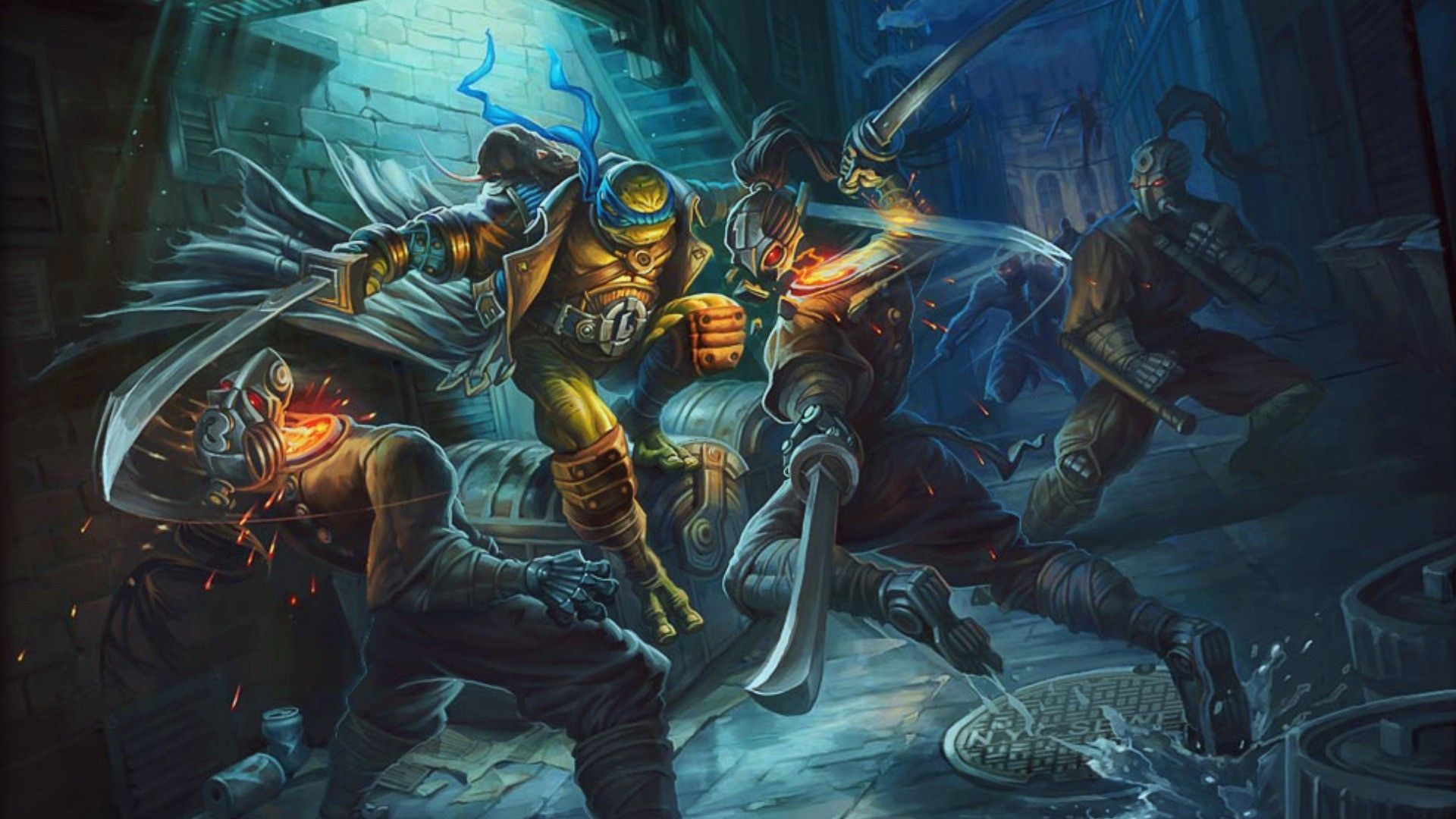 Tartarughe Ninja combattimento, 1920x1080 Full HD, Laptop