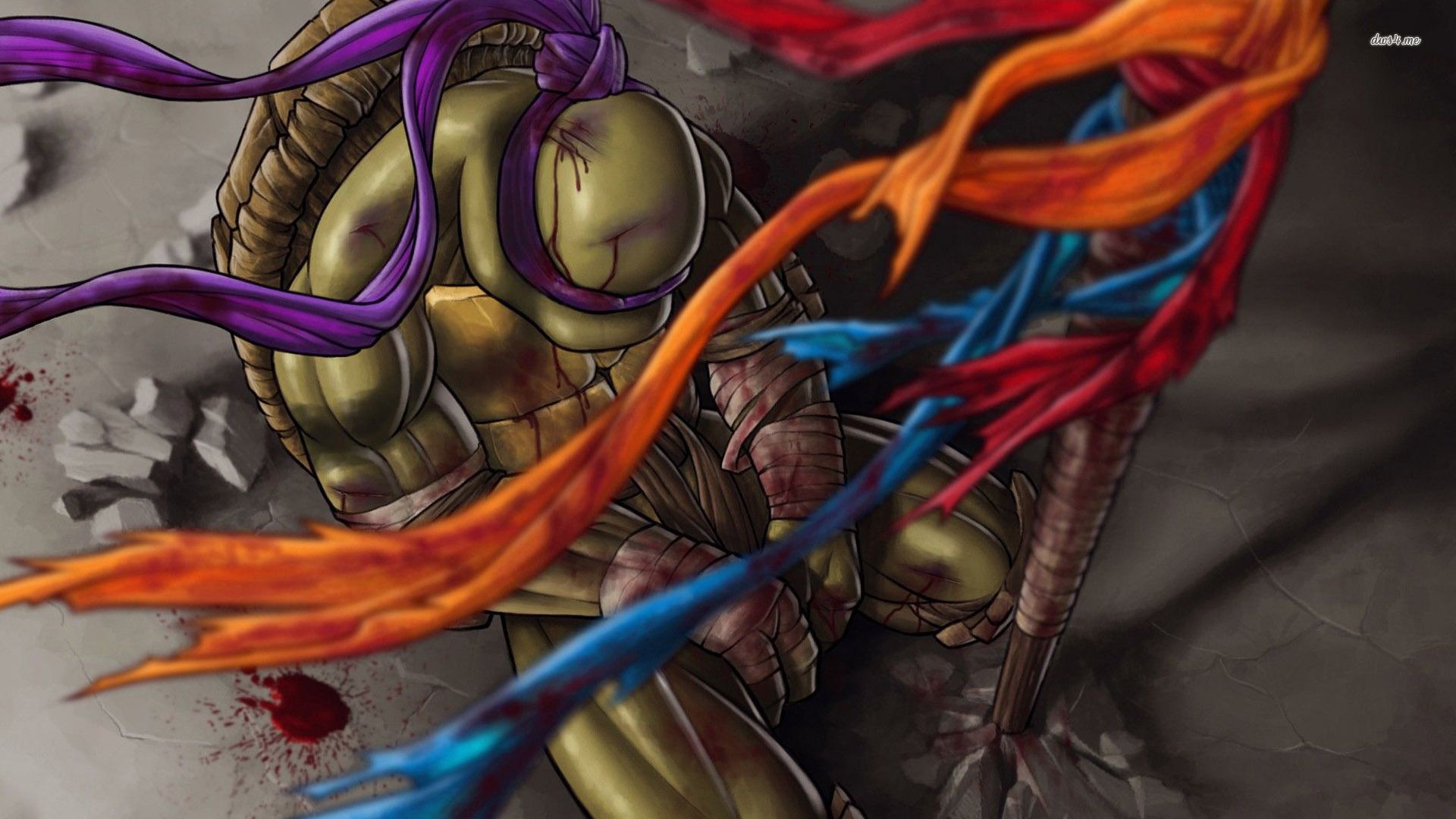 Tartarughe Ninja fasce colorate, 1920x1080 Full HD, PC Desktop
